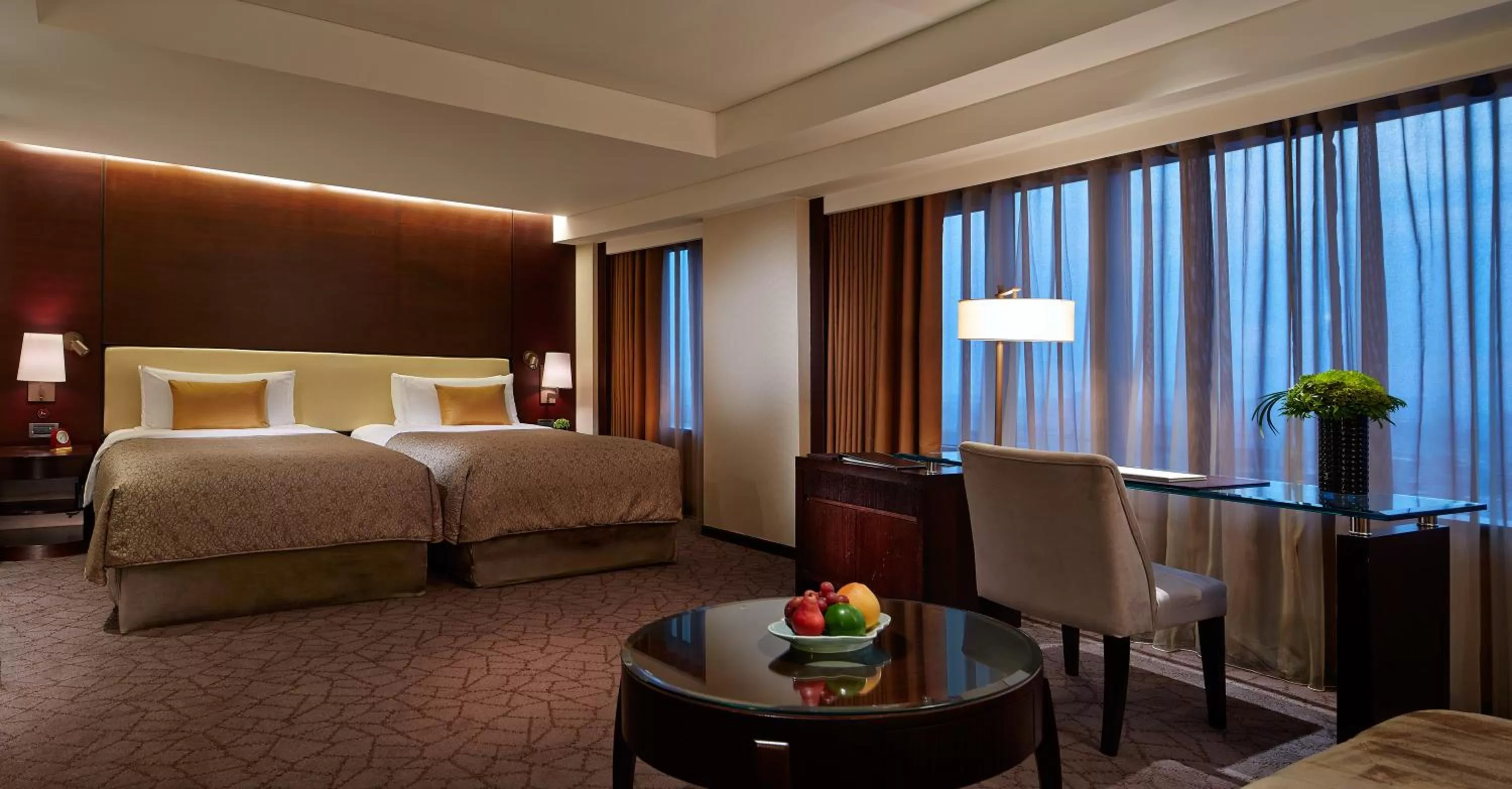 City view, Bed in Shangri-La Far Eastern Tainan