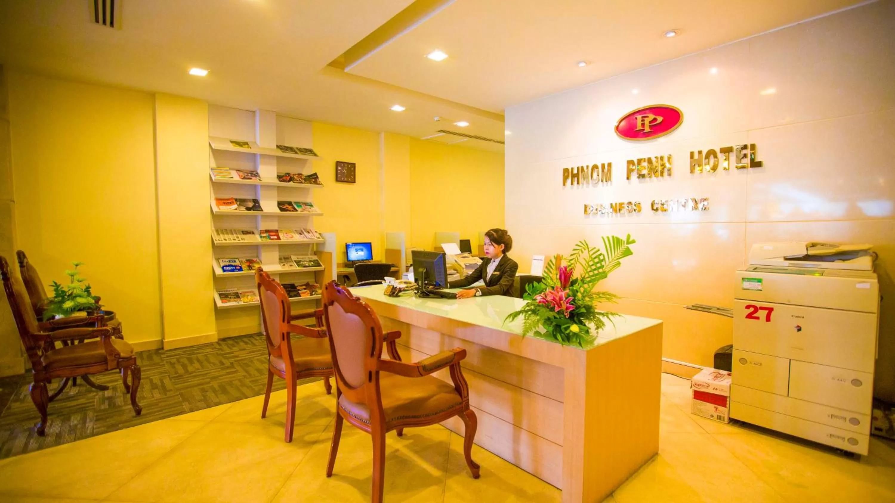 Business facilities, Lobby/Reception in Phnom Penh Hotel