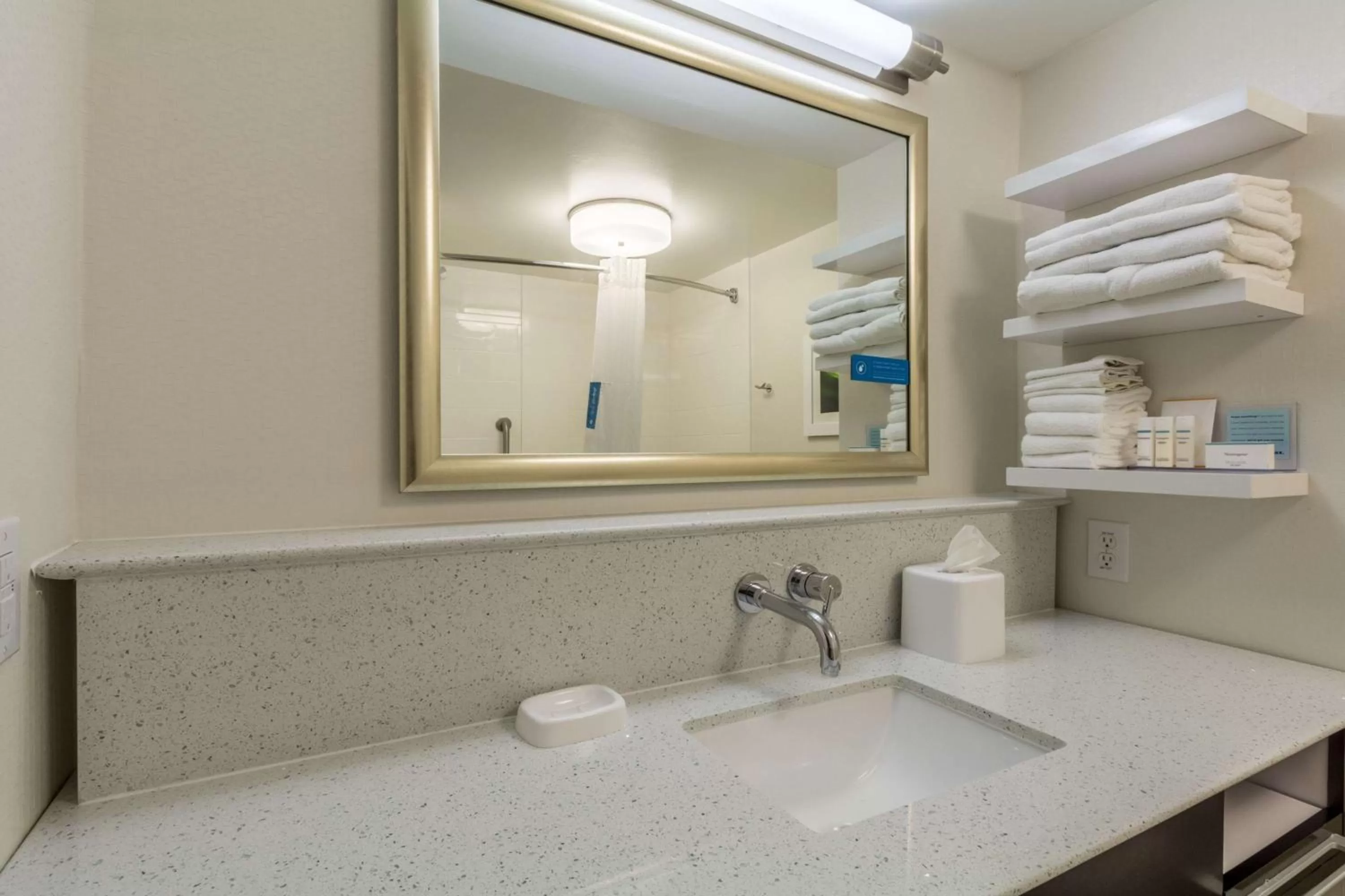Bathroom in Hampton Inn Jackson Pearl Intrntl Airport