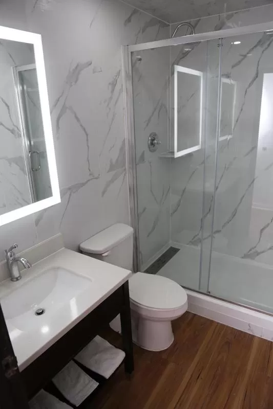 Toilet in Americas Express Inn Rocky Mount