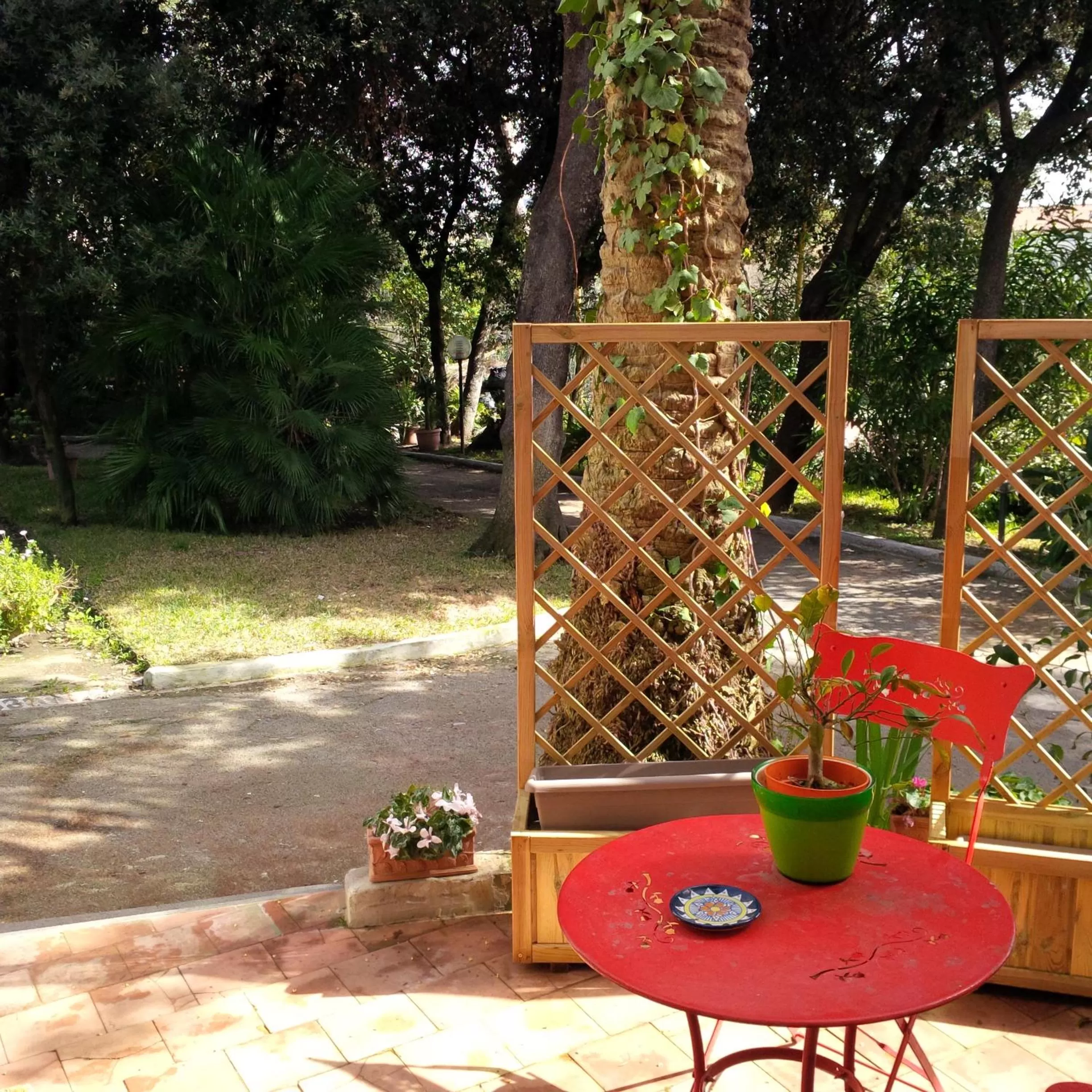 Patio in B&B Casina de Goyzueta