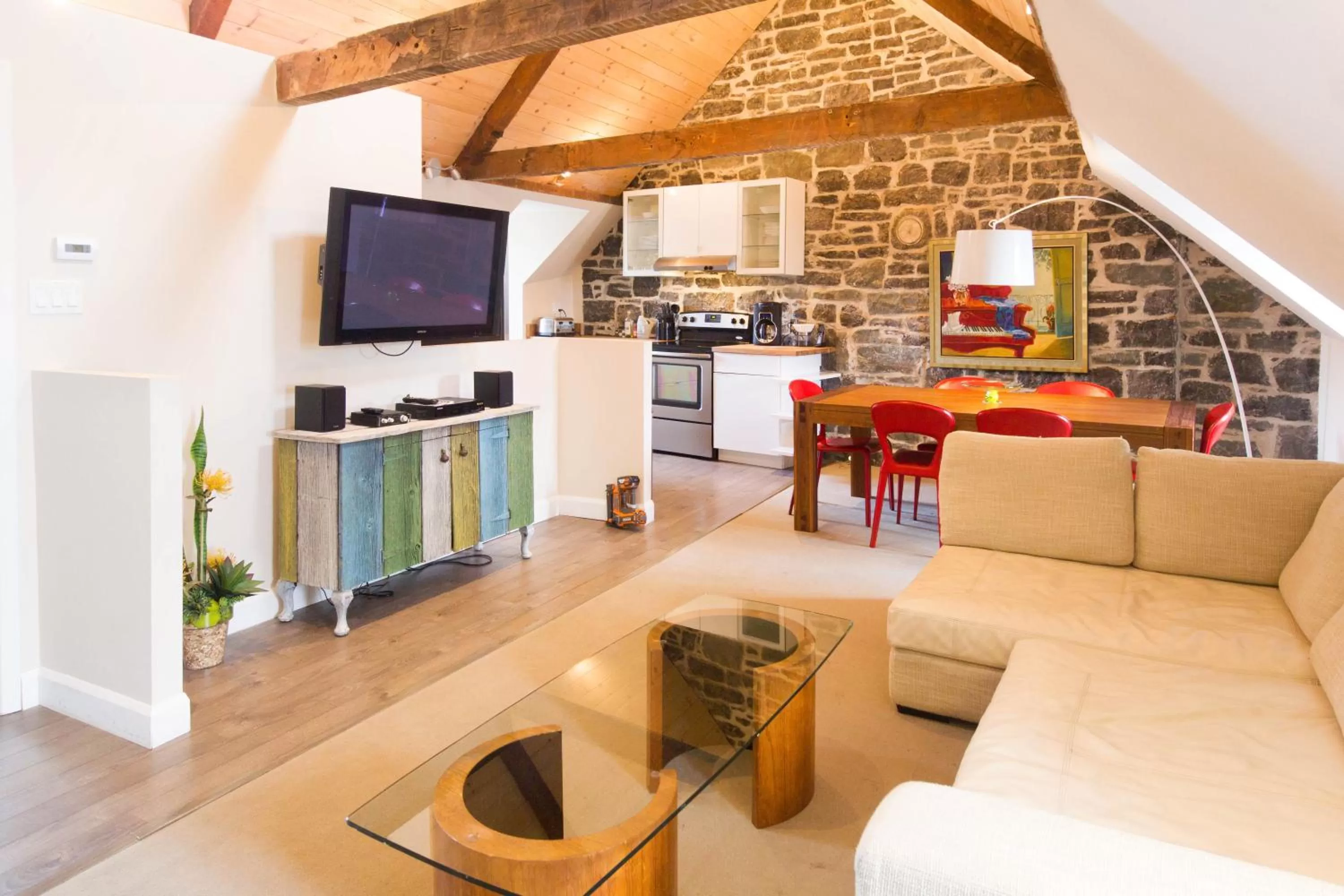 Living room in Hotel Champlain