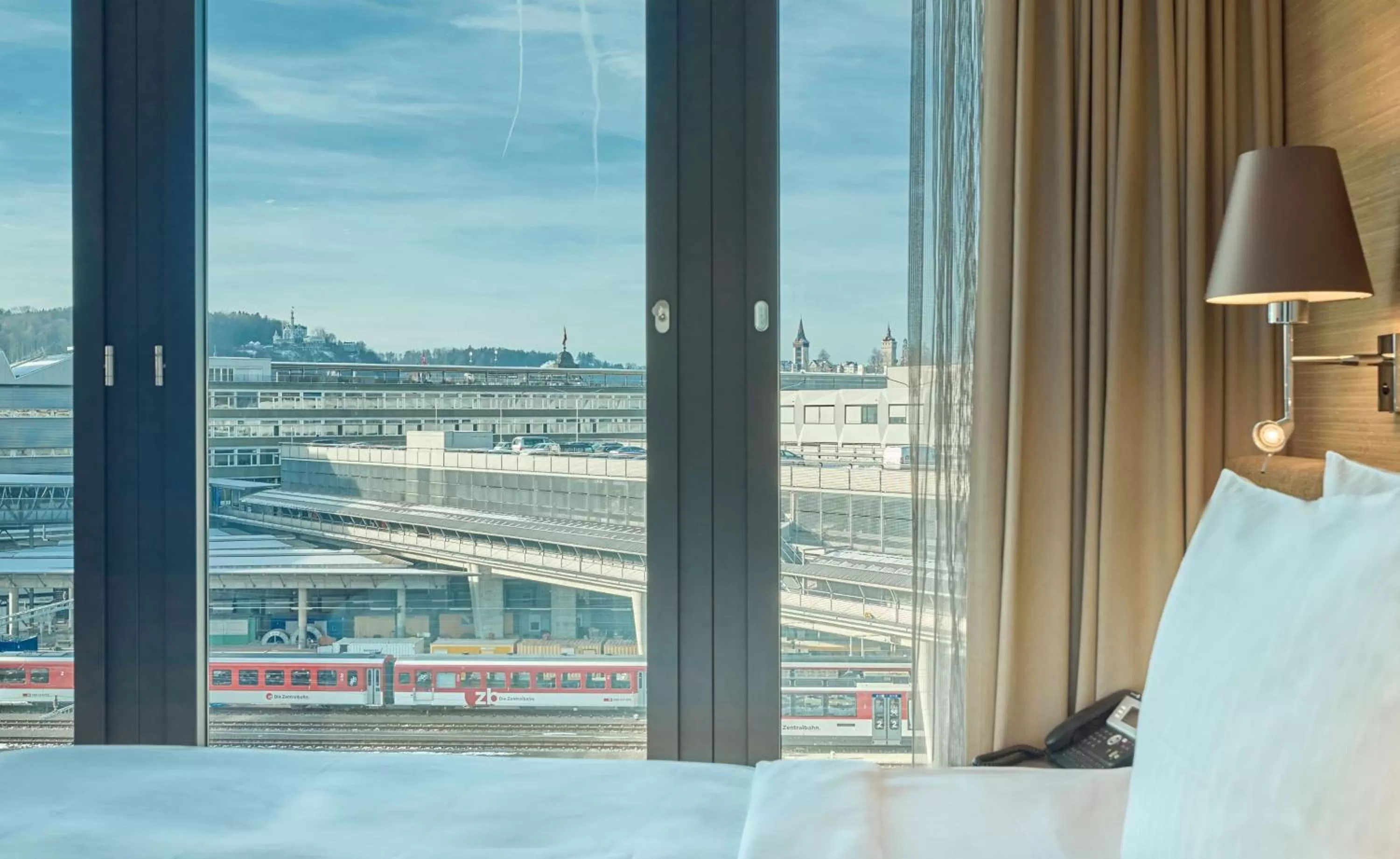 Bedroom, Bed in Radisson Blu Hotel, Lucerne