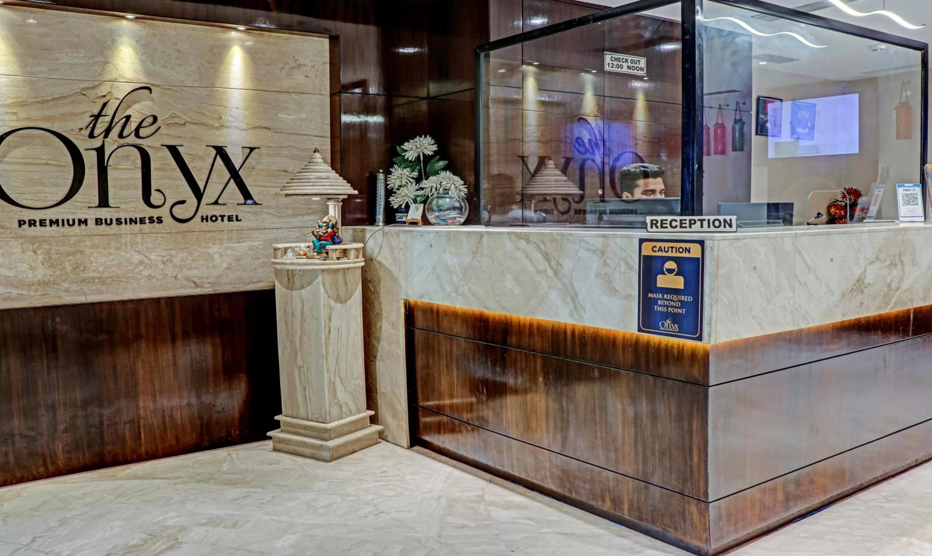 Lobby or reception in The Onyx Hotel