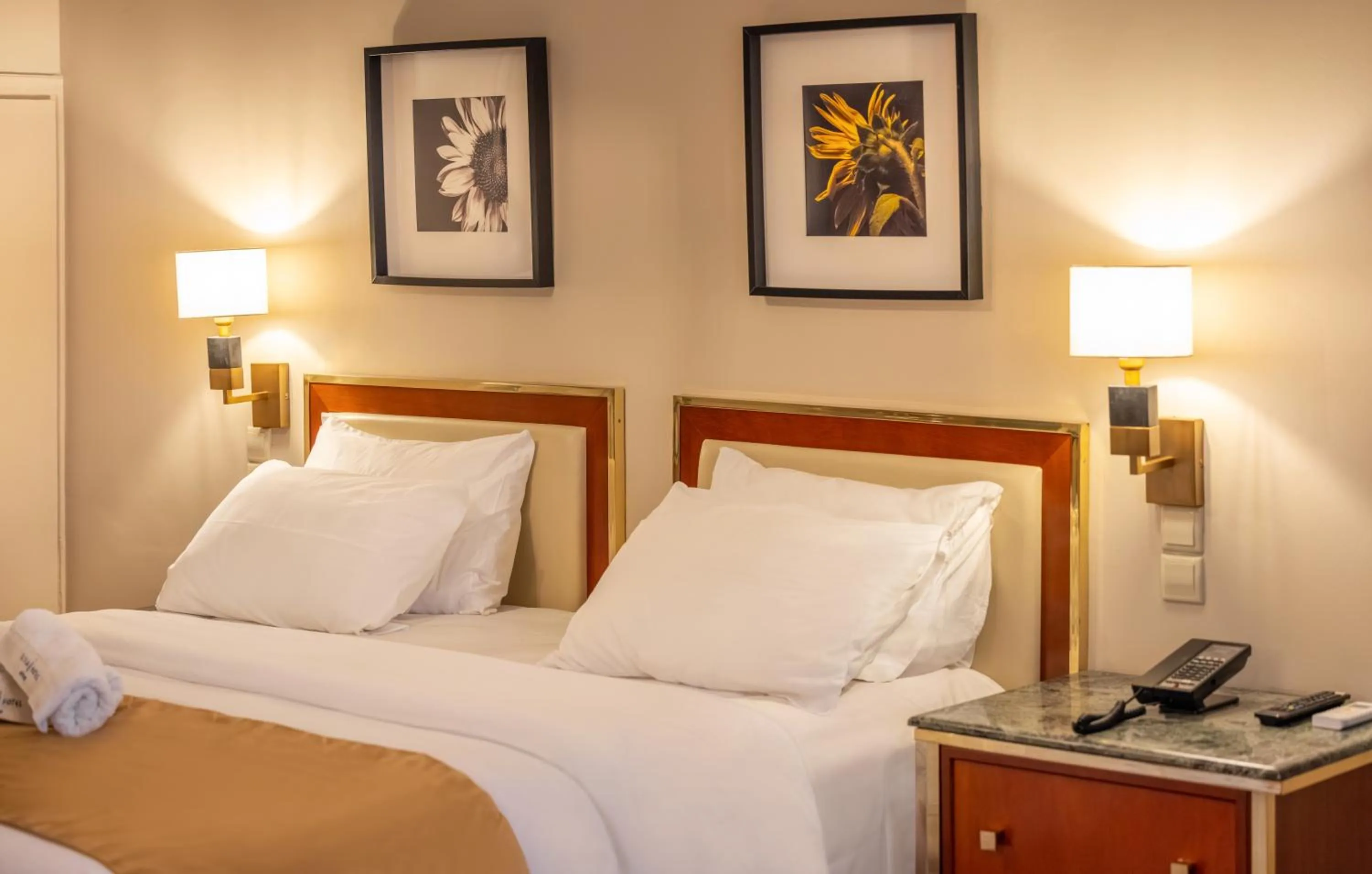 Bed in Ilisia Hotel Athens