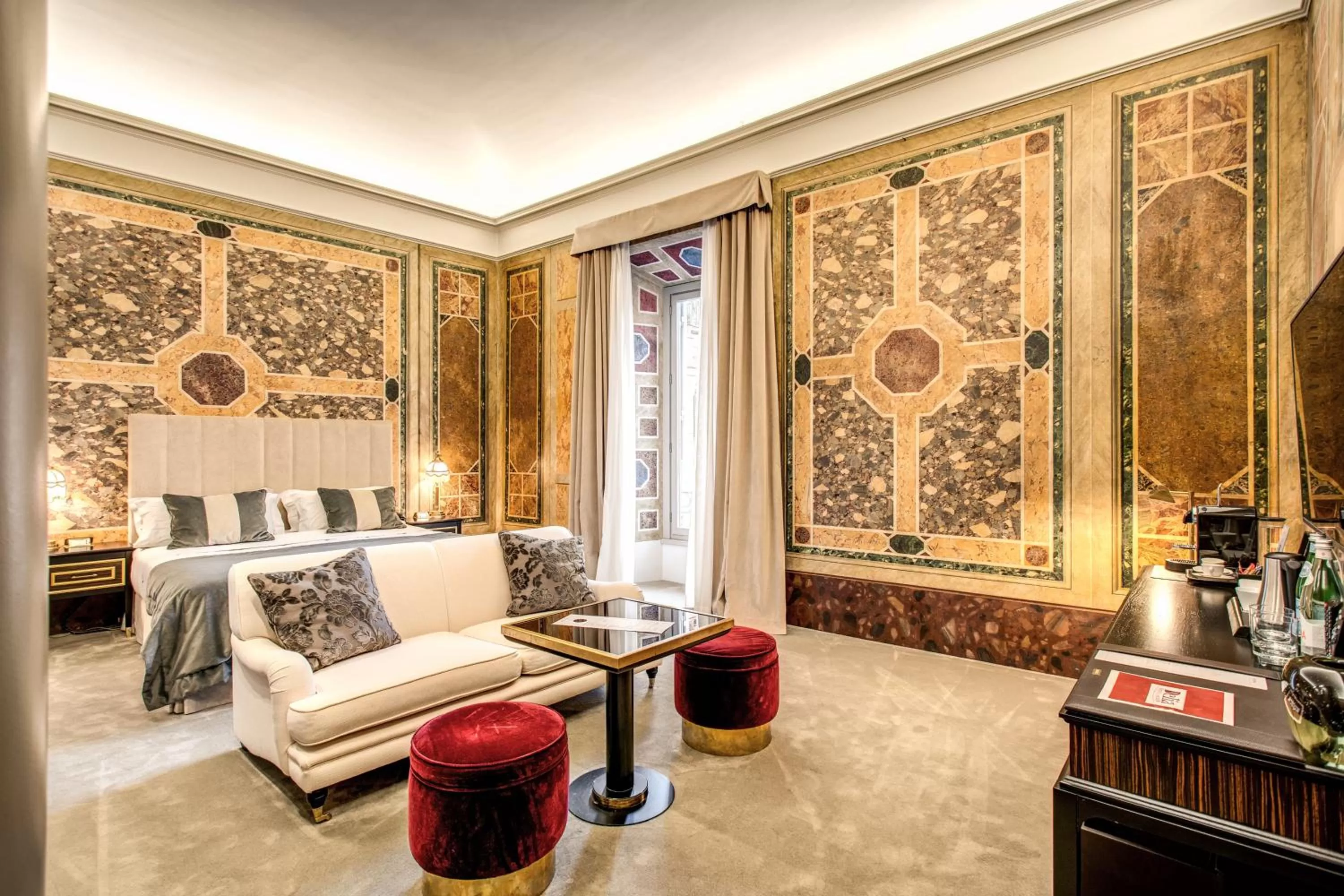 Bed in Martius Private Suites Hotel