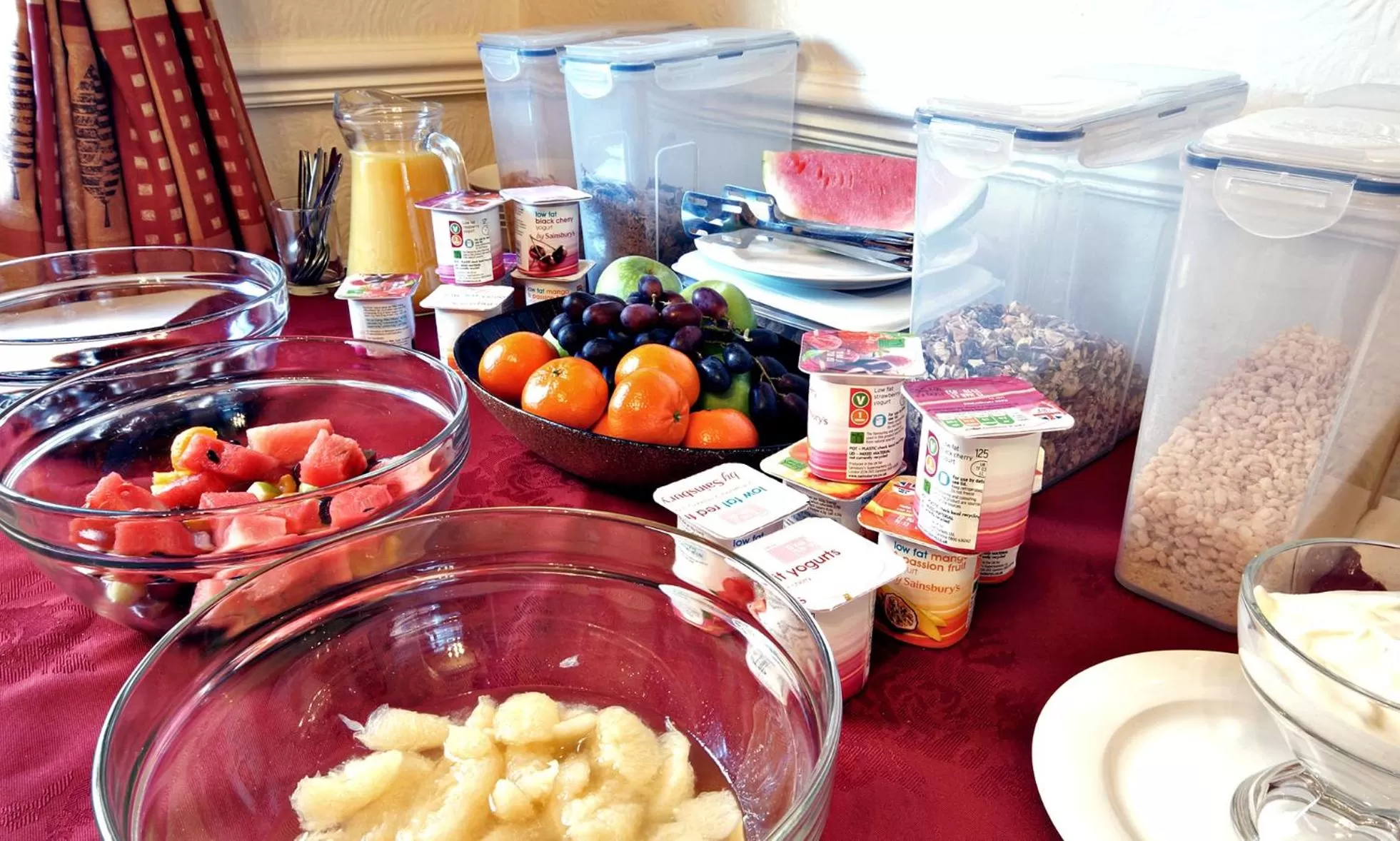 Continental breakfast in St Marys Guest House