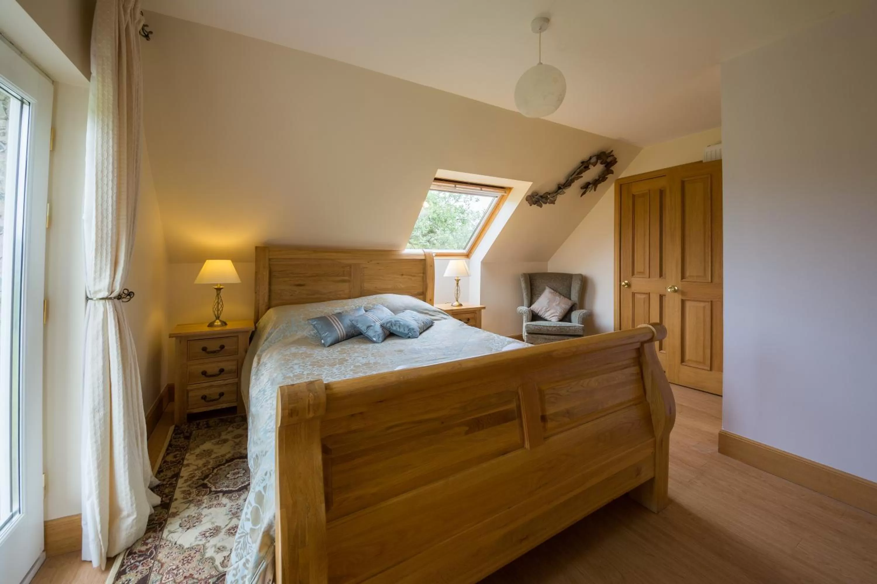 Bedroom, Bed in Errichel House and Cottages