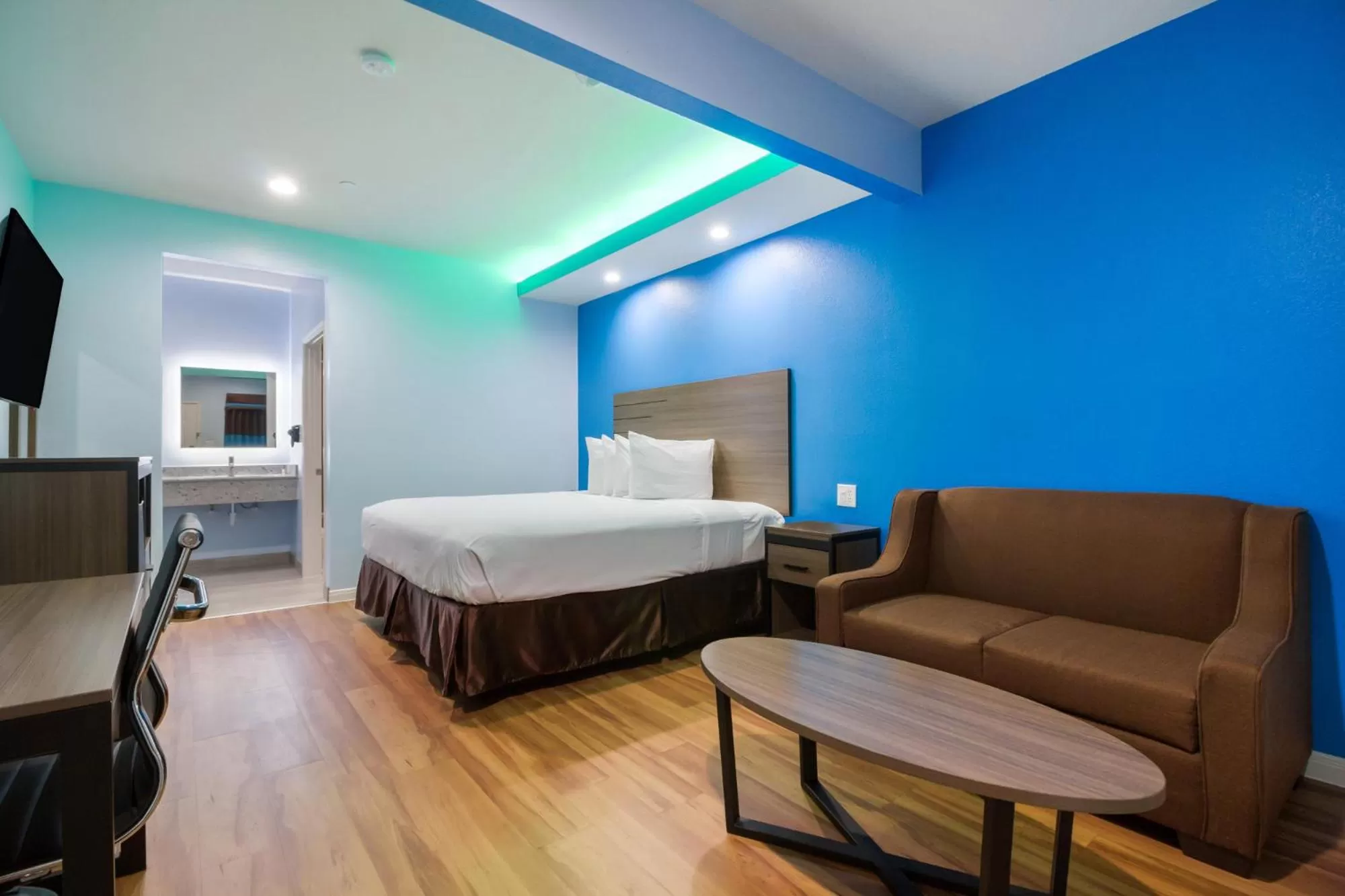 Bedroom, Bed in Americas Best Value Inn- Aldine Westfield