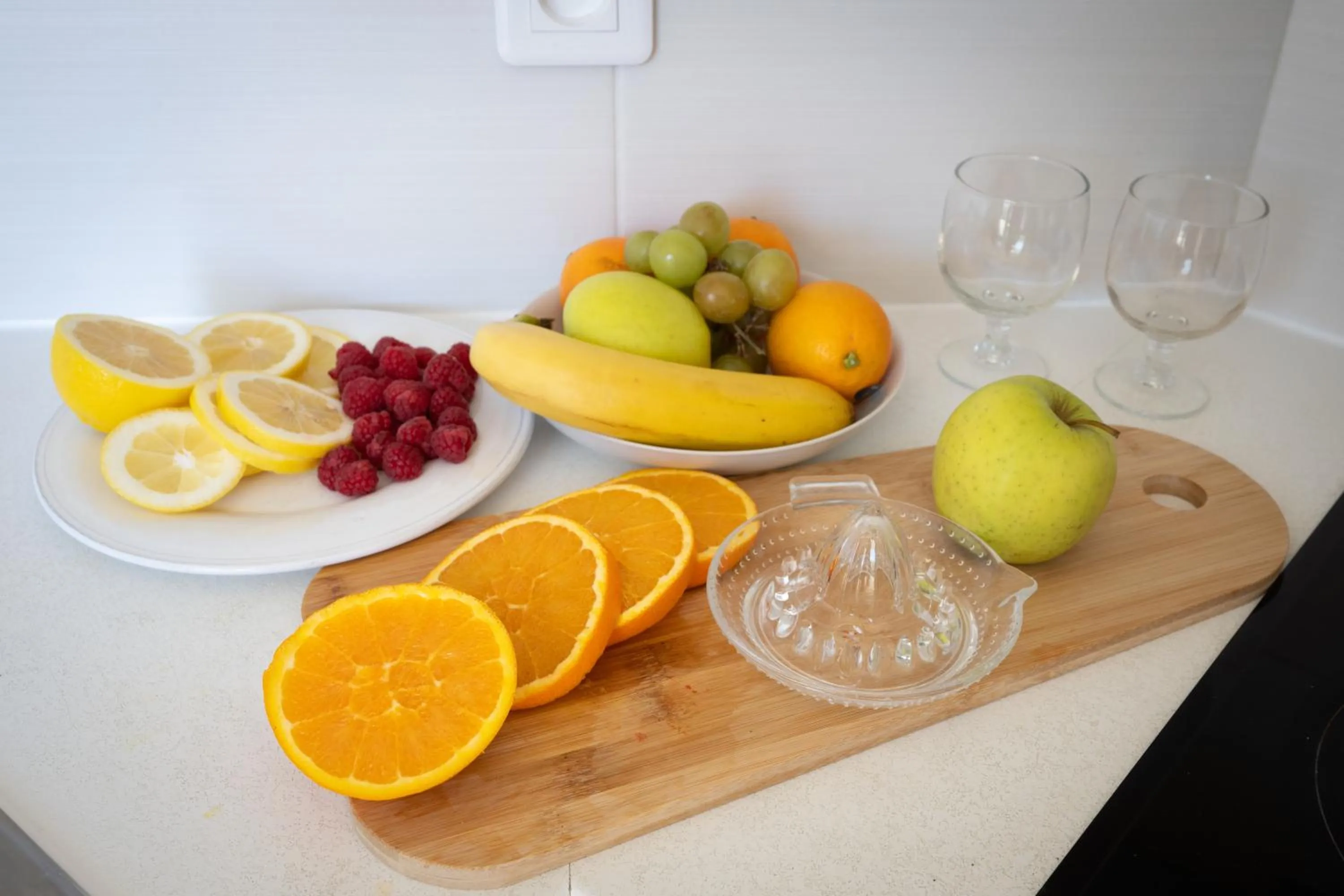 Kitchen or kitchenette in Nemea Appart Hotel Le Lido Cagnes sur Mer