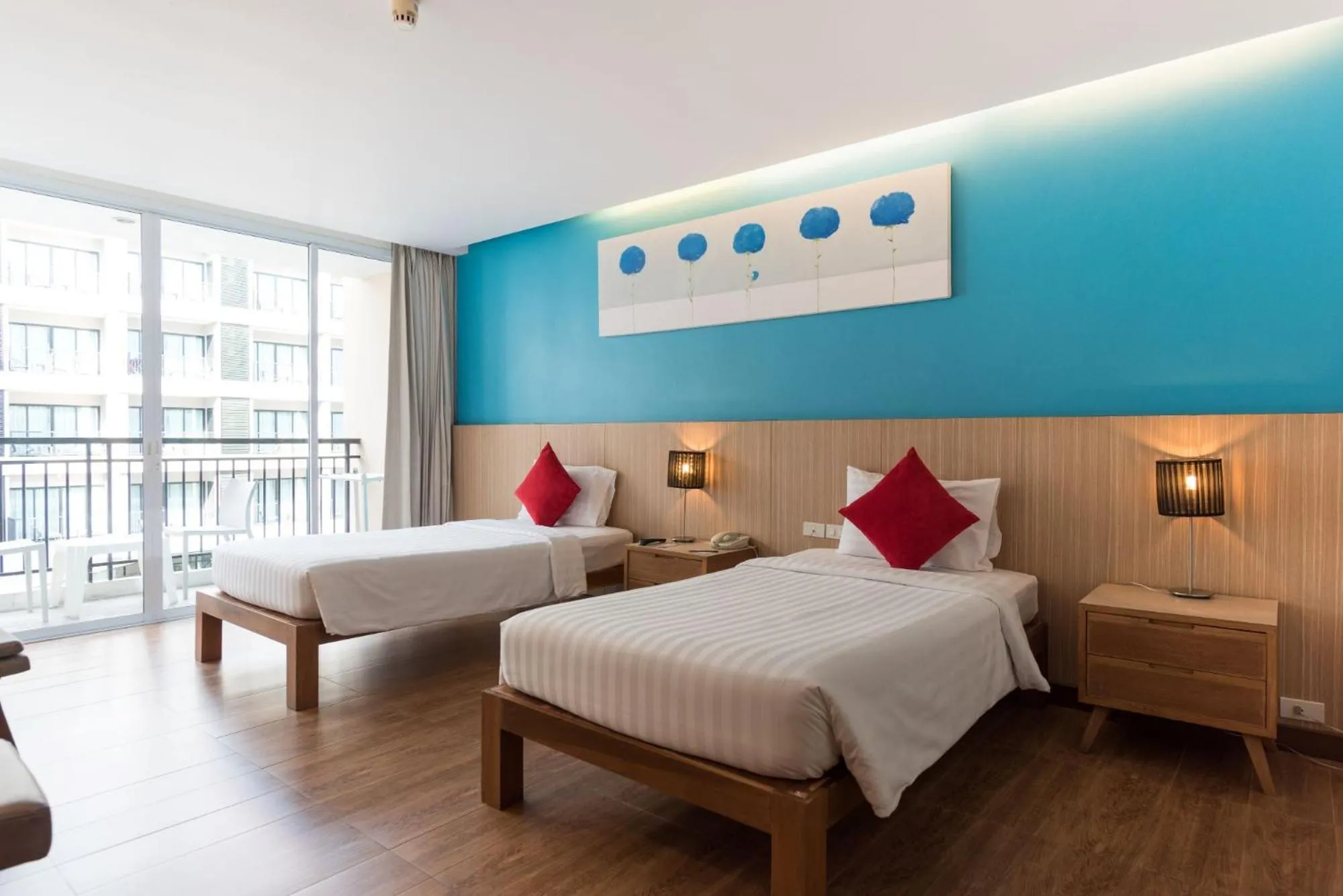 Bed in Hotel J Pattaya