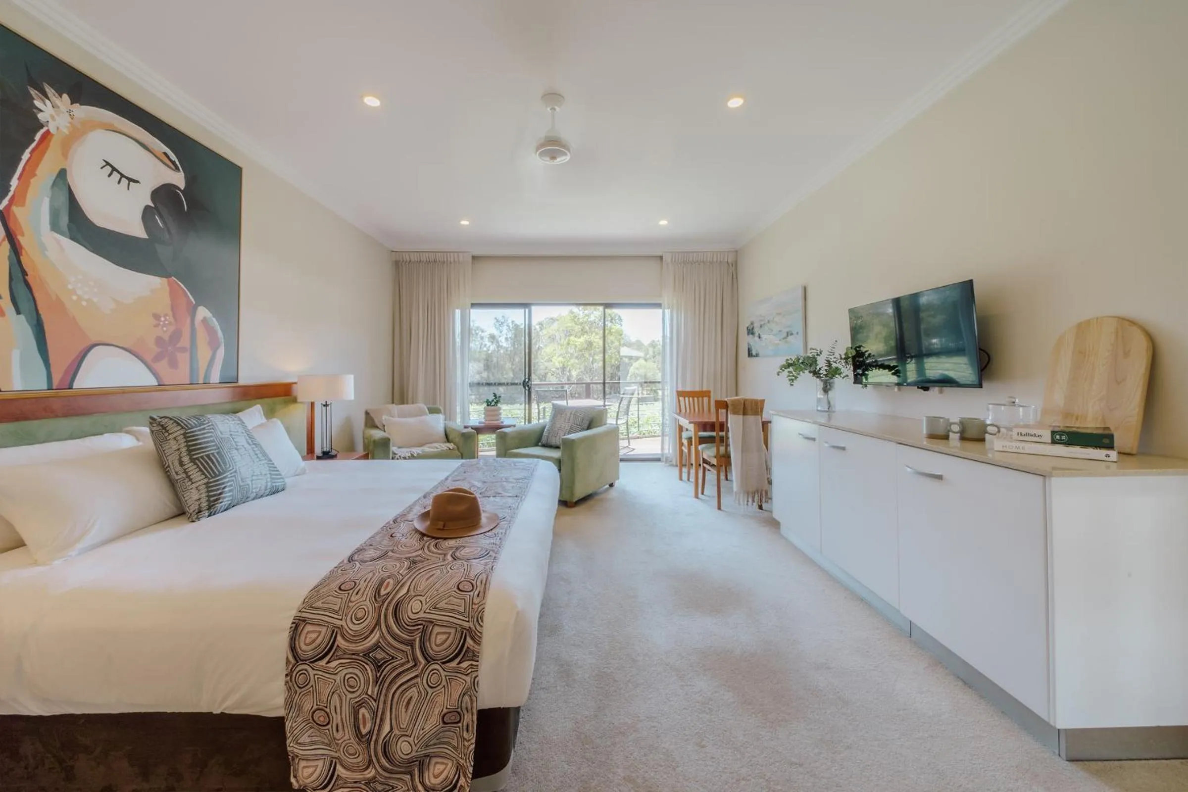 Bed in Hermitage Lodge