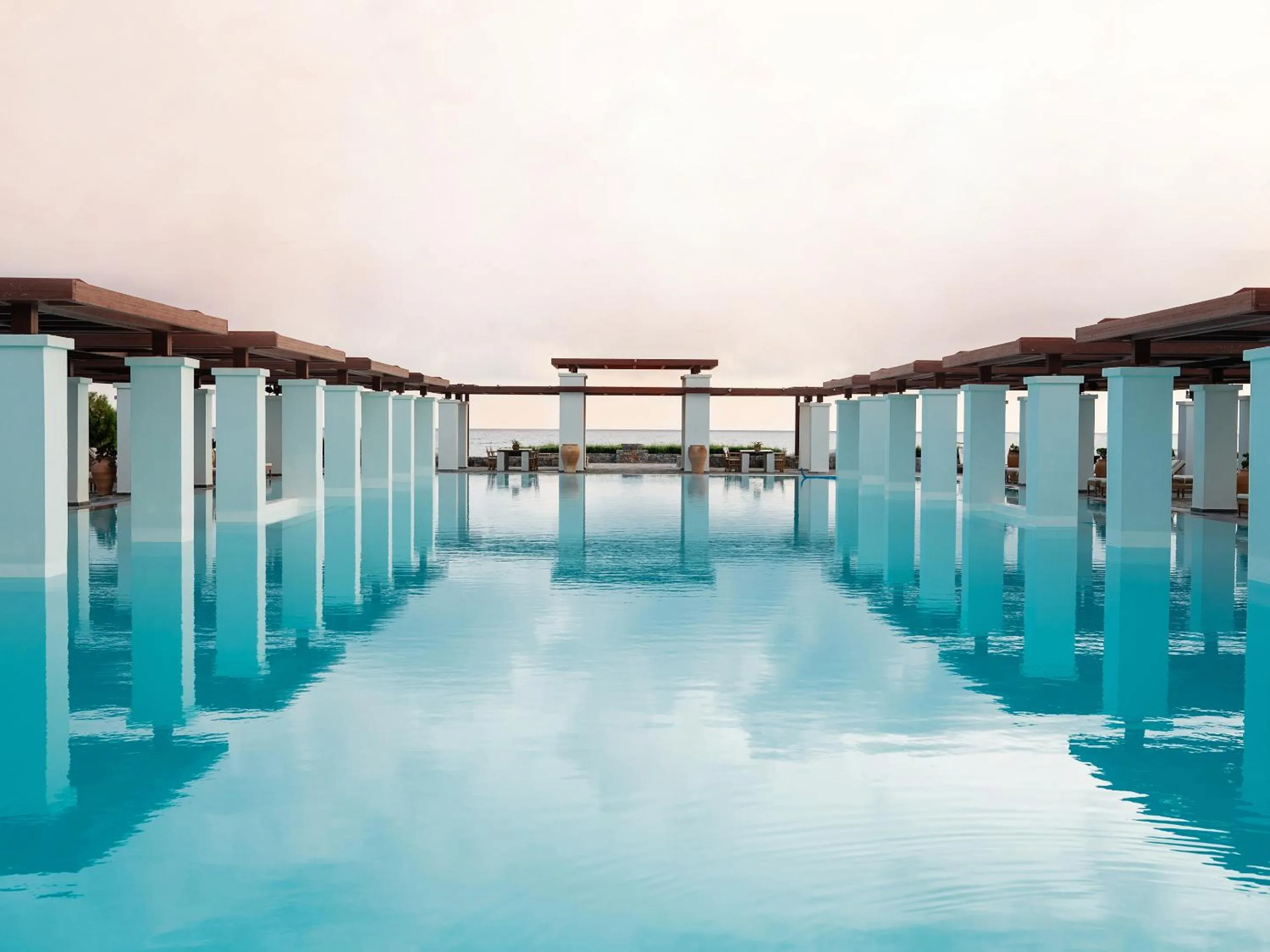 Pool view in Amirandes, A Grecotel Resort to Live