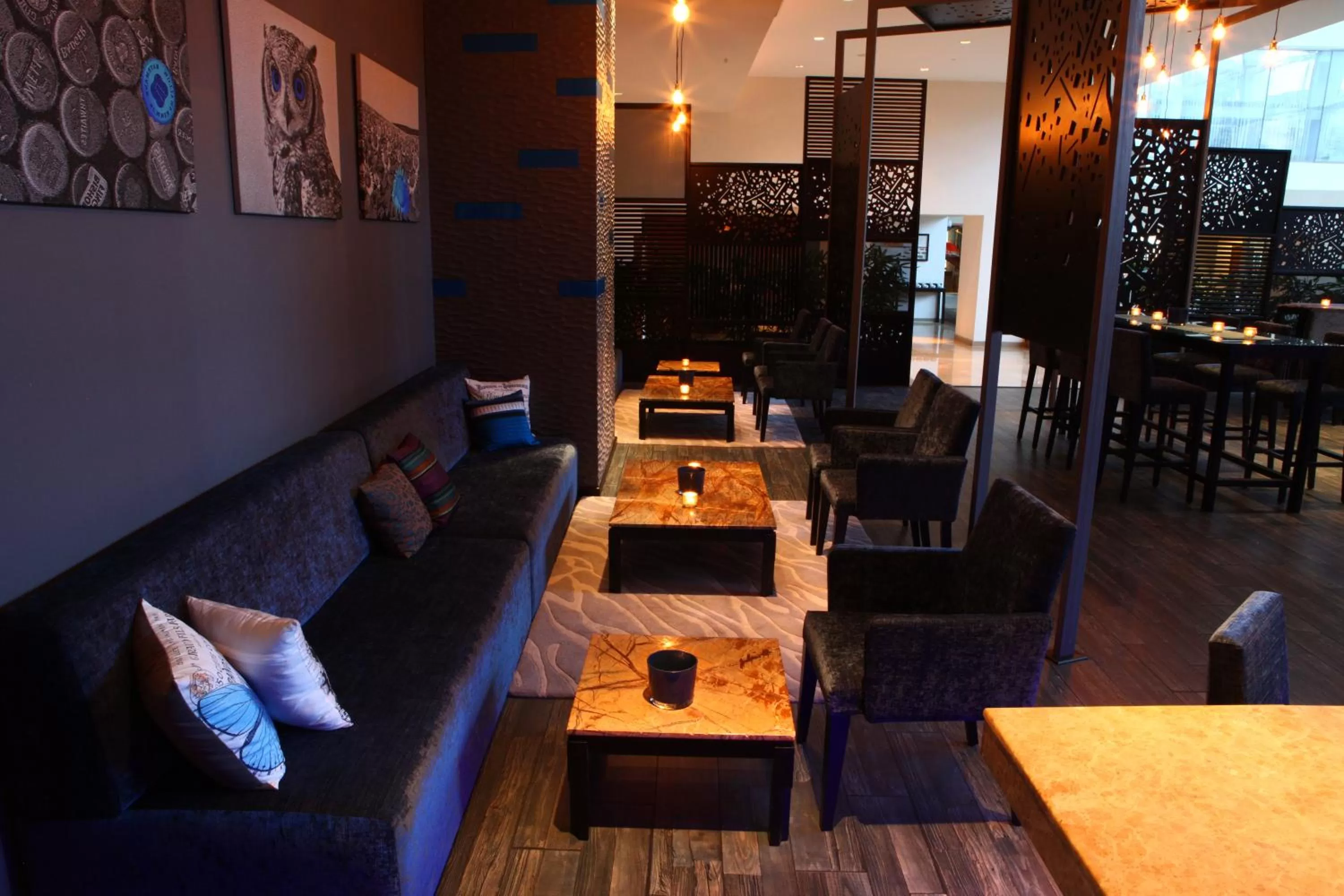 Lounge or bar in Radisson Blu Plaza Hotel Hyderabad Banjara Hills