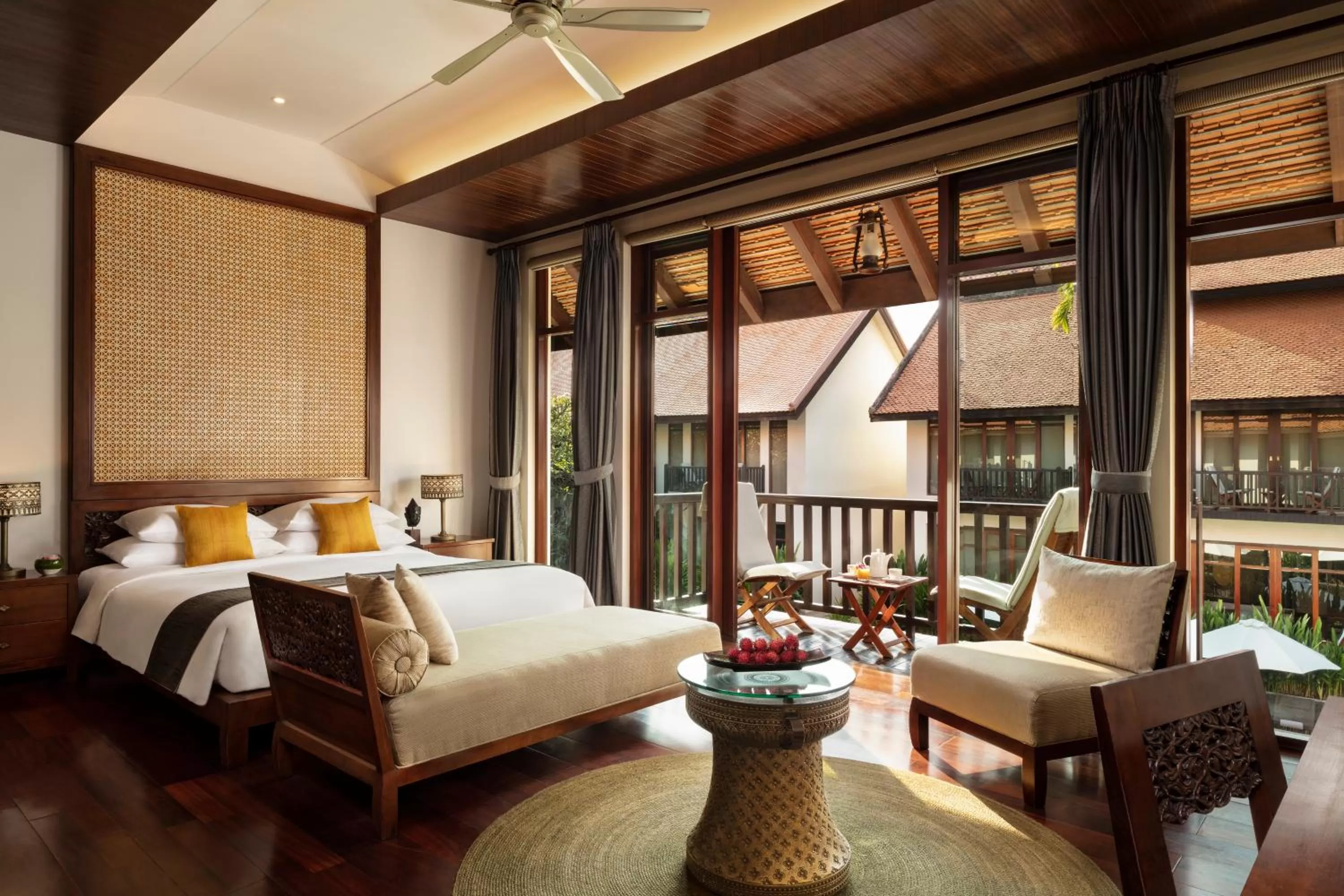 Photo of the whole room, Bed in Anantara Angkor Resort