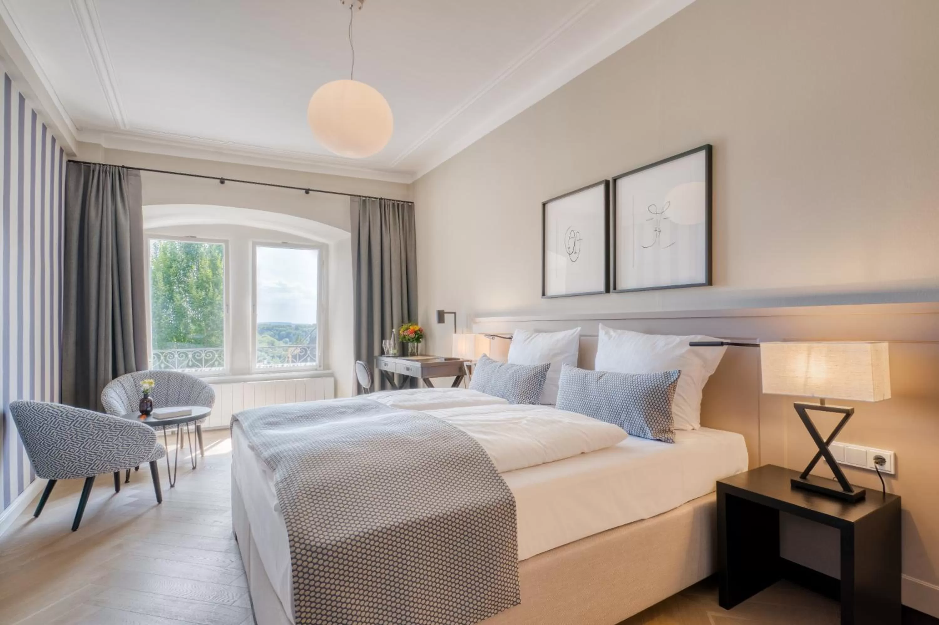 Bed in Hotel Eisenhut