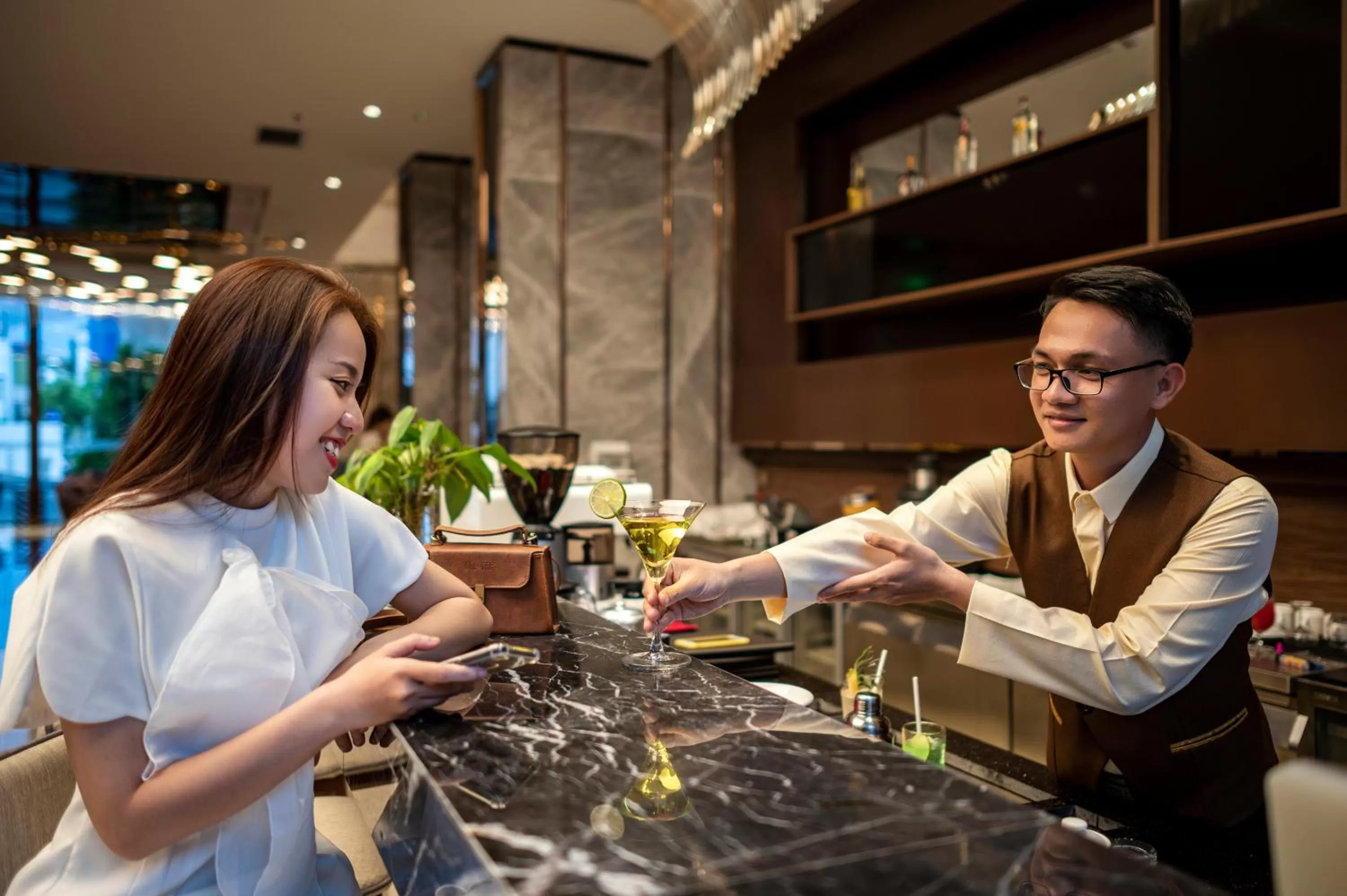 Drinks in Muong Thanh Luxury Saigon Hotel