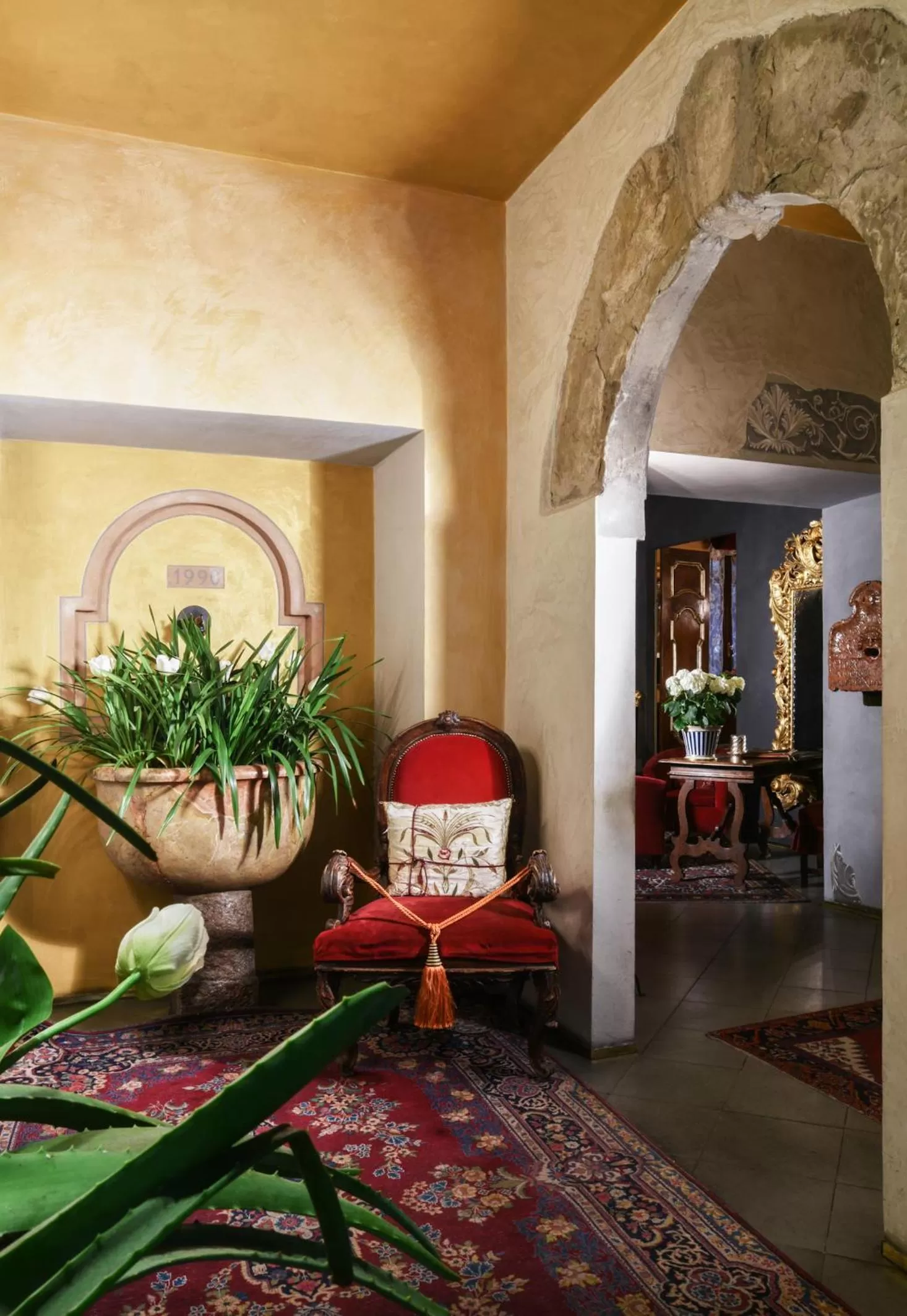 Lobby or reception in Hotel Gabbia D'Oro