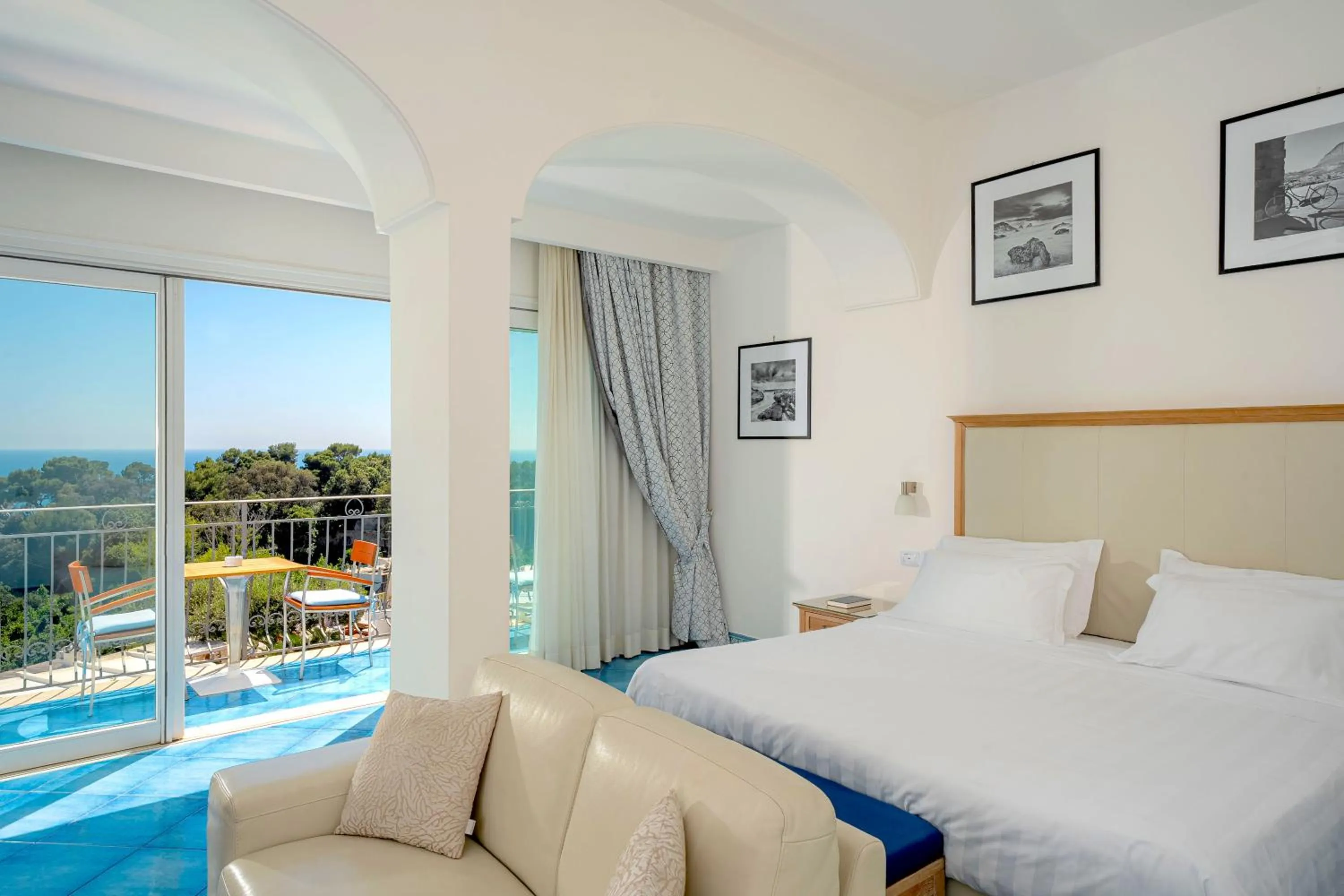 Bed in Hotel La Floridiana