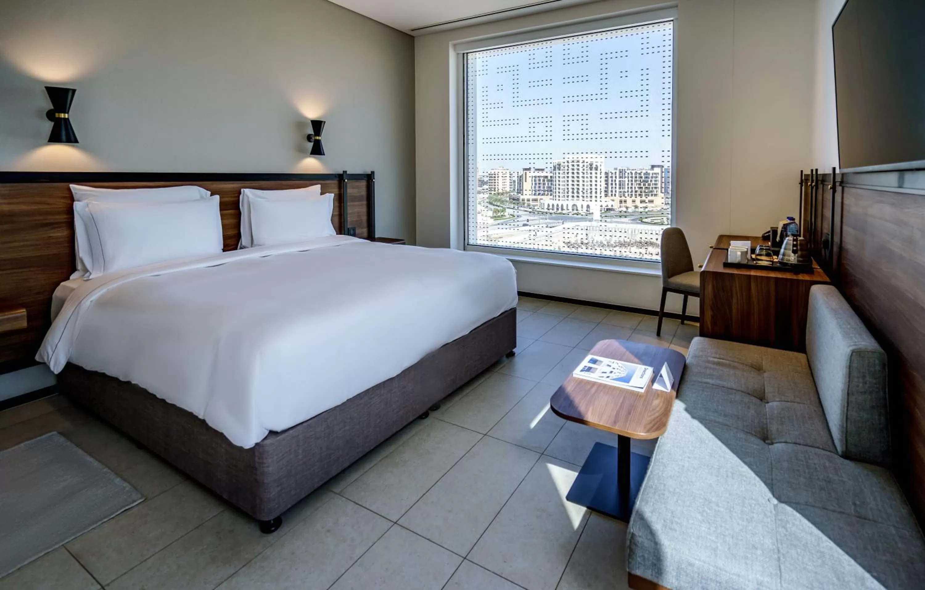 Bedroom, Bed in FORM Hotel Al Jaddaf, Dubai, a Member of Design Hotels