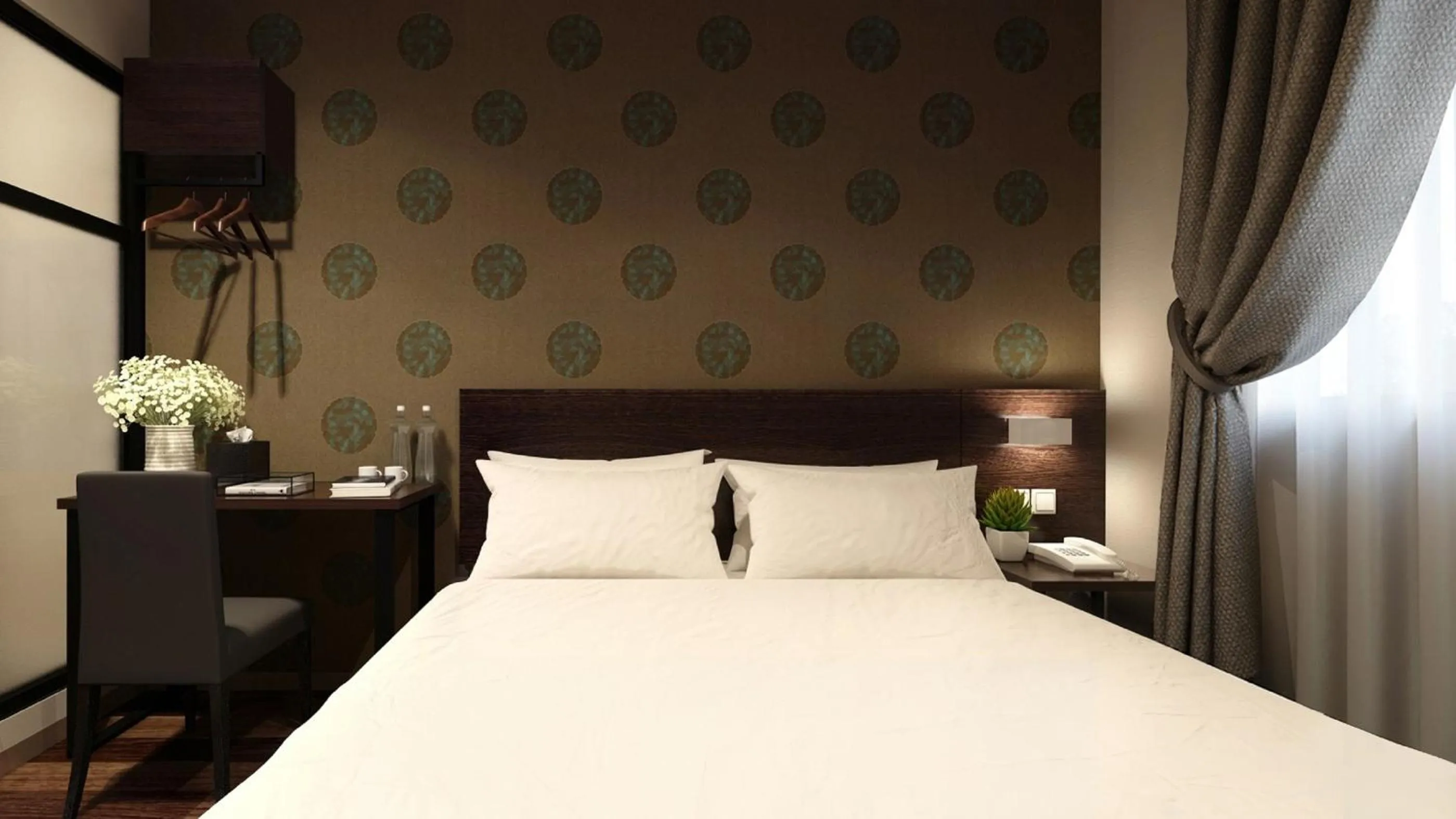 Bedroom, Bed in The Square Hotel