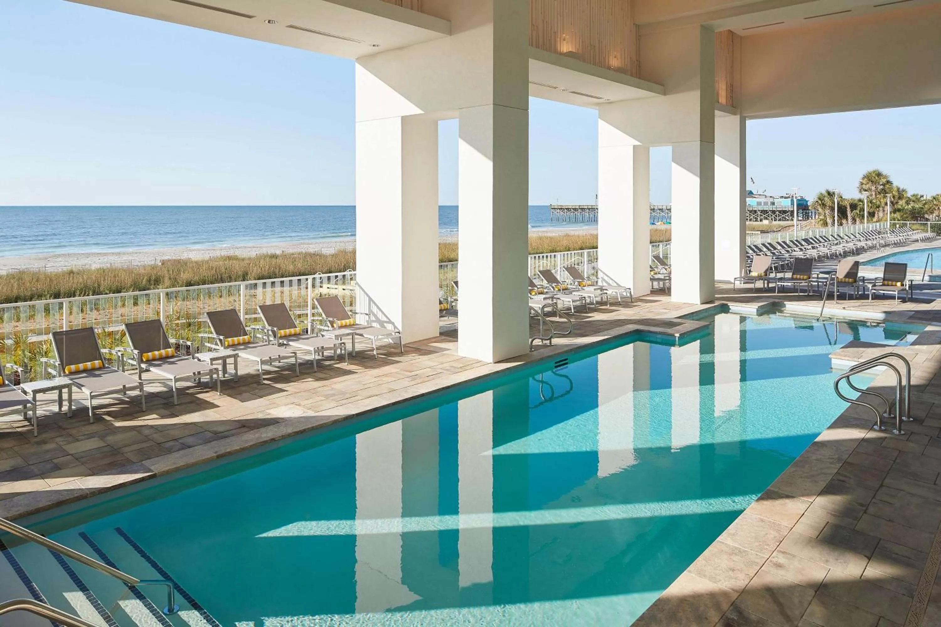 Pool view in Hilton Grand Vacations Club Ocean Enclave Myrtle Beach