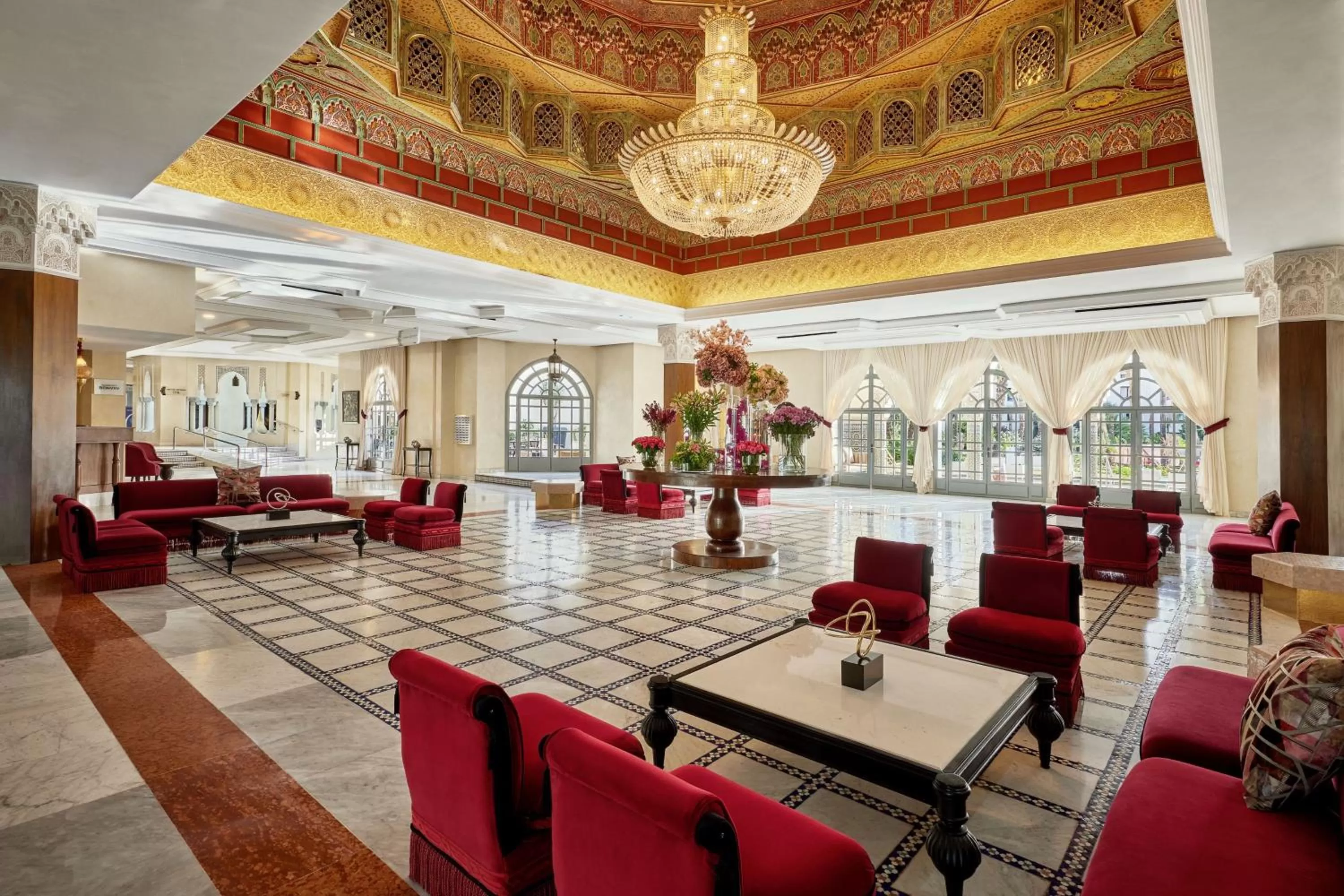 Lobby or reception in Fes Marriott Hotel Jnan Palace