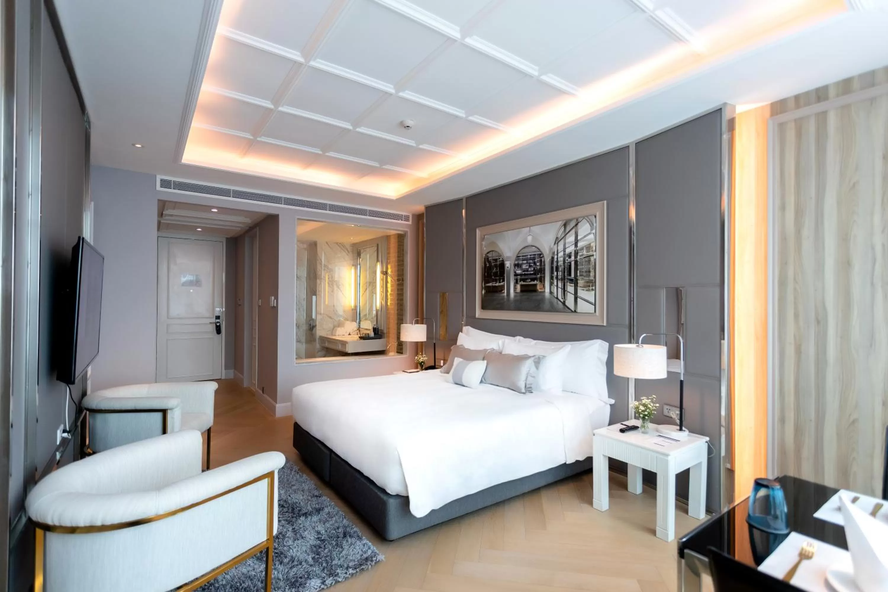 Bed in De Princess Hotel Udonthani