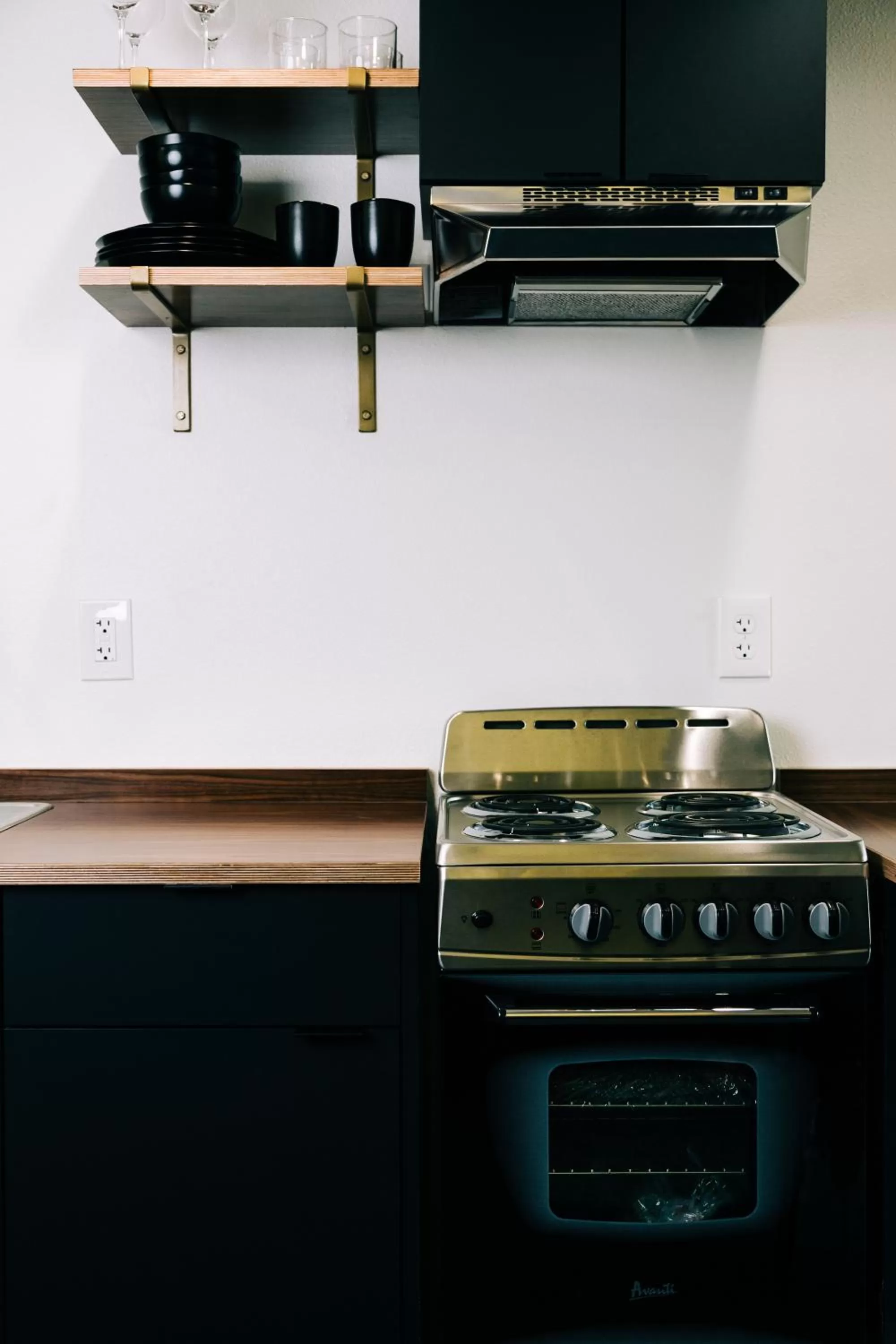 Kitchen or kitchenette in Hotel Leo