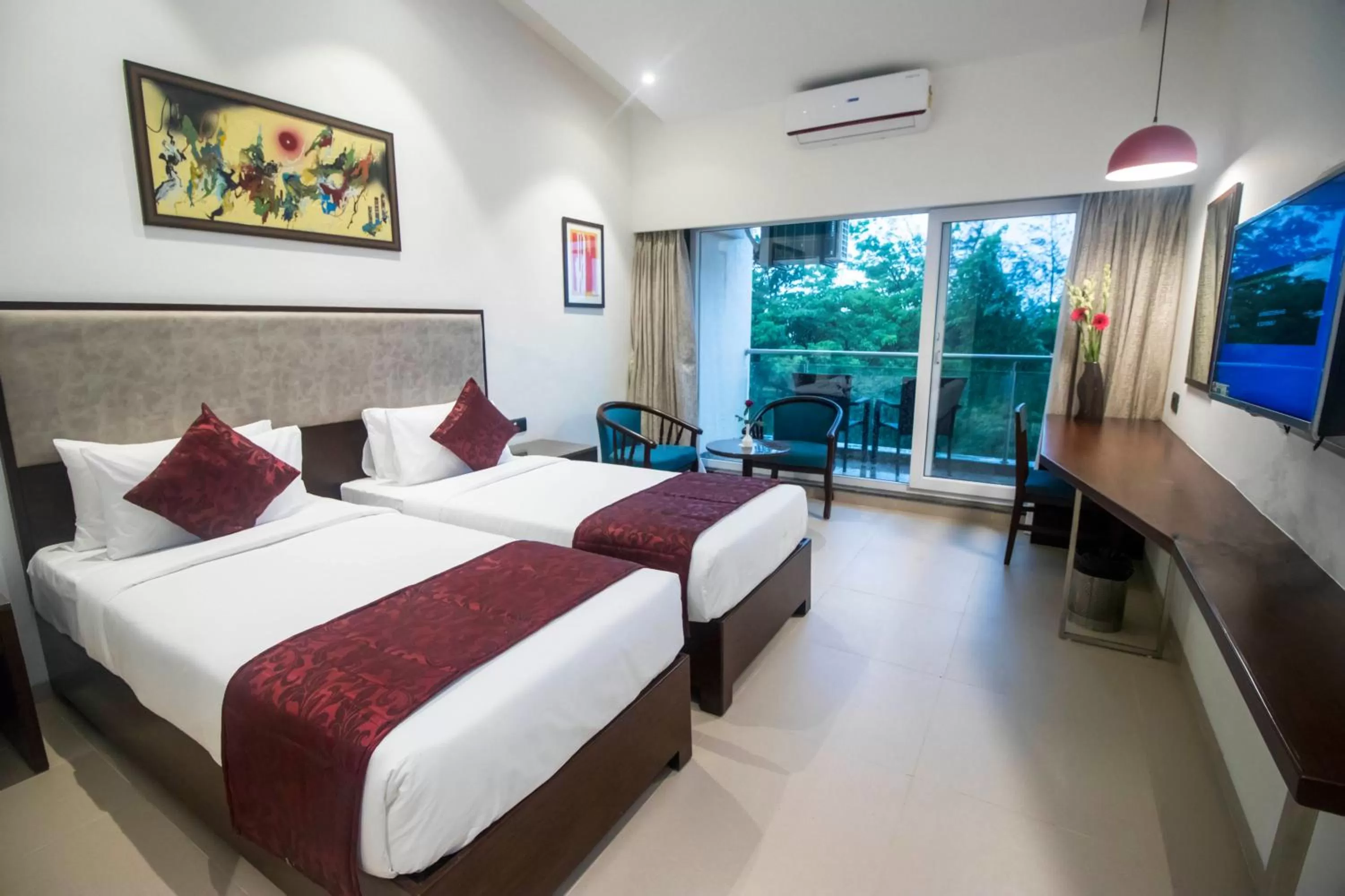 Bed in 7 Apple Resort Lonavala