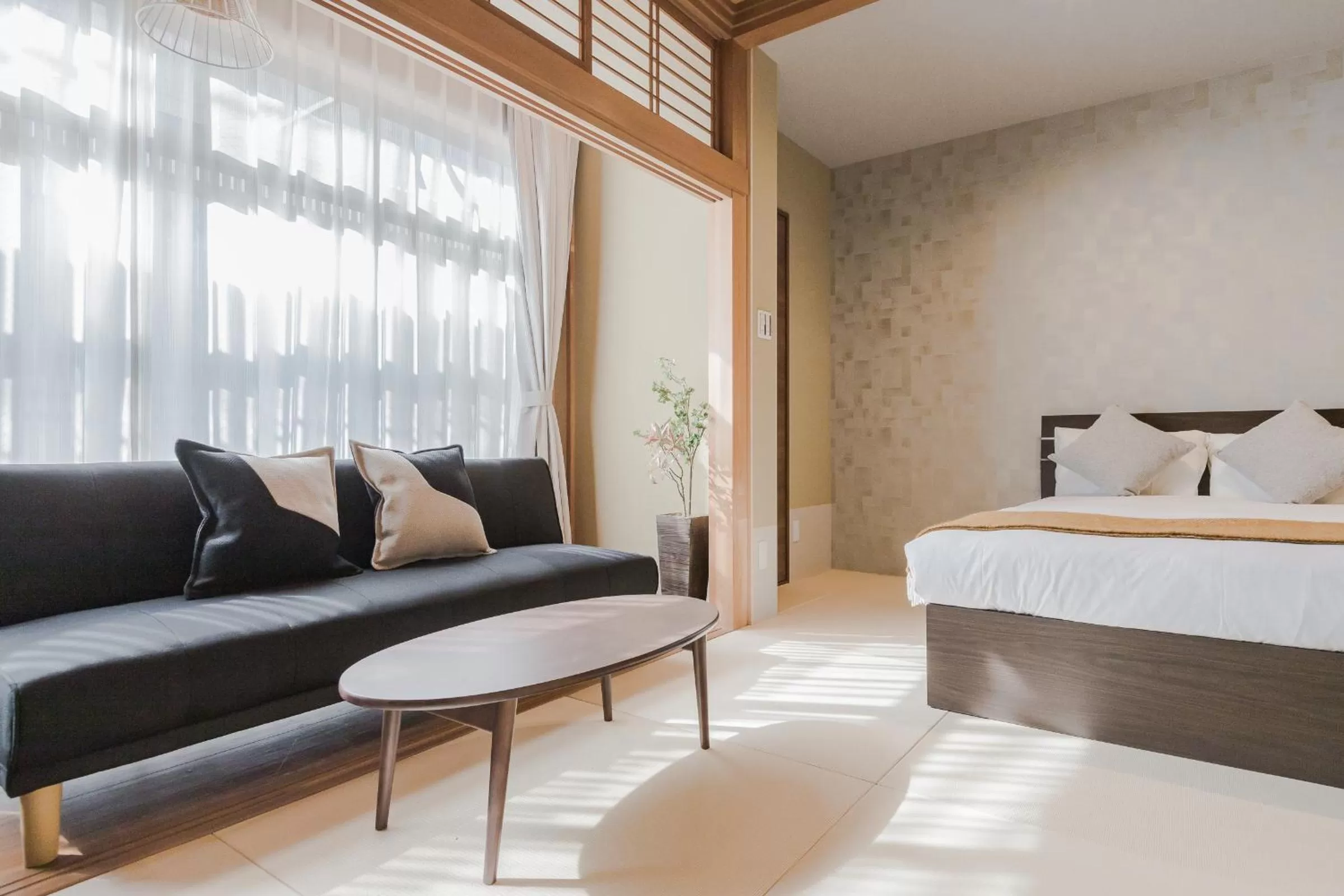 Living room, Bed in Playsis Asakusa