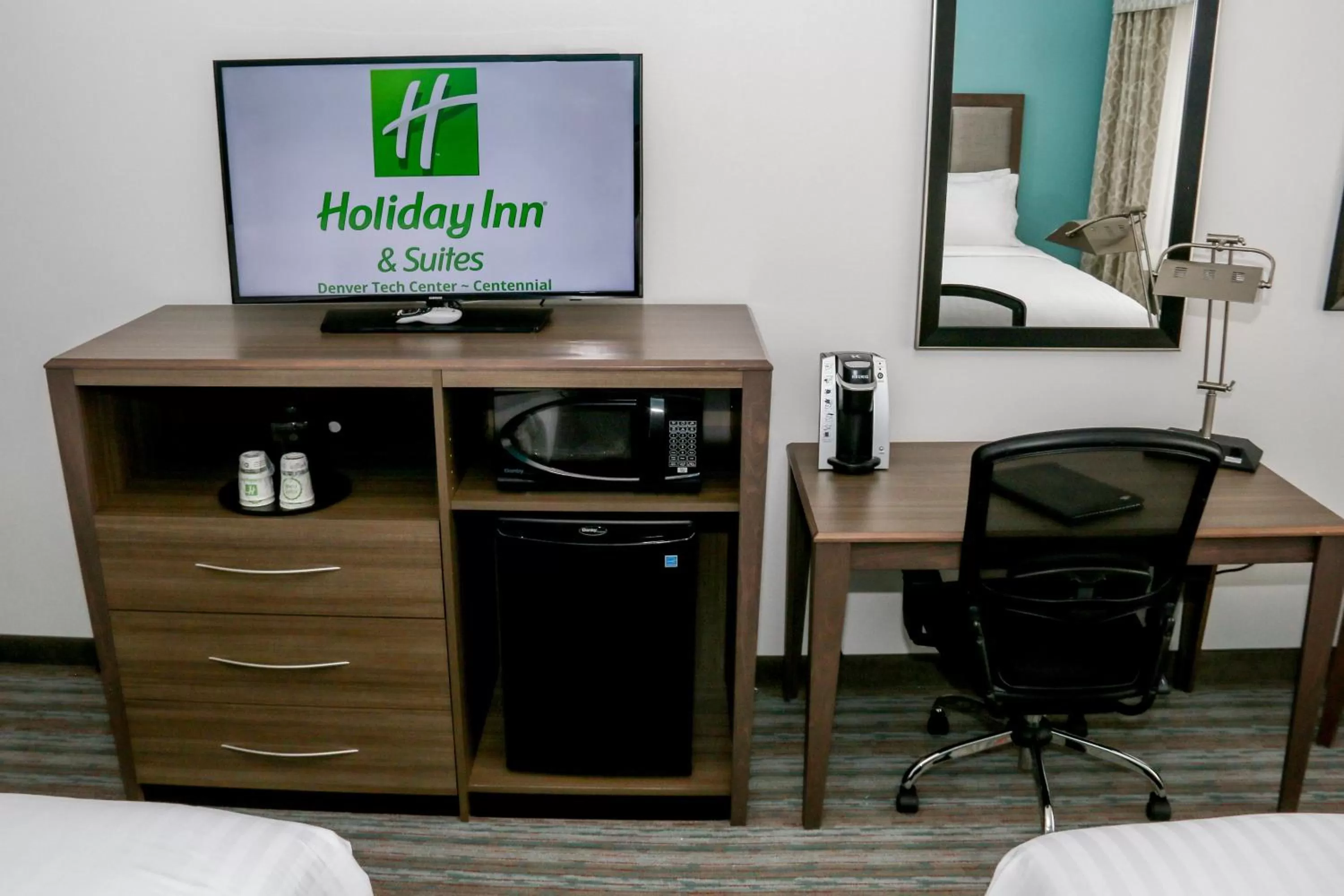 Photo of the whole room, Bed in Holiday Inn & Suites Denver Tech Center-Centennial by IHG