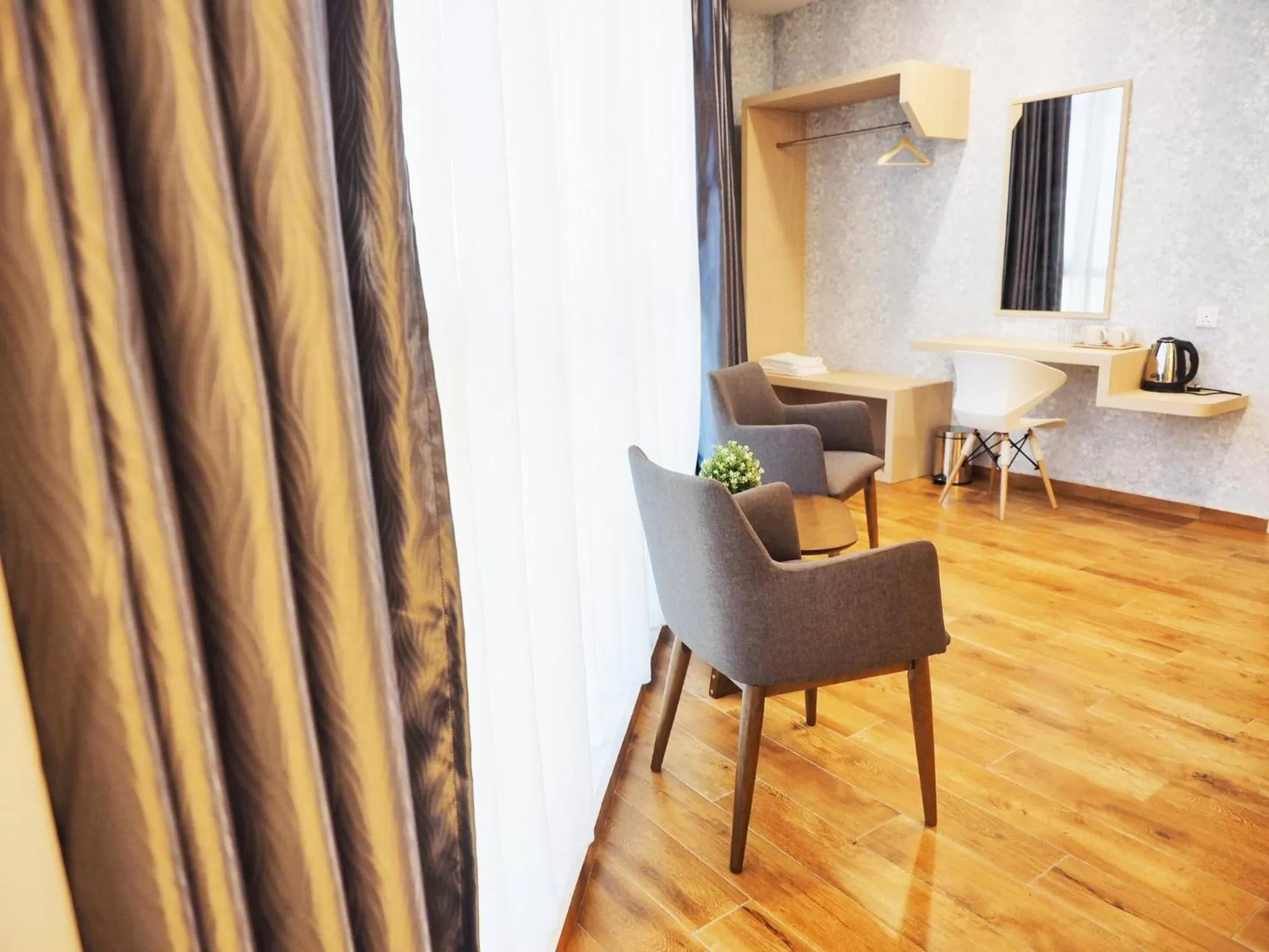 Seating area in The Tree Hotel