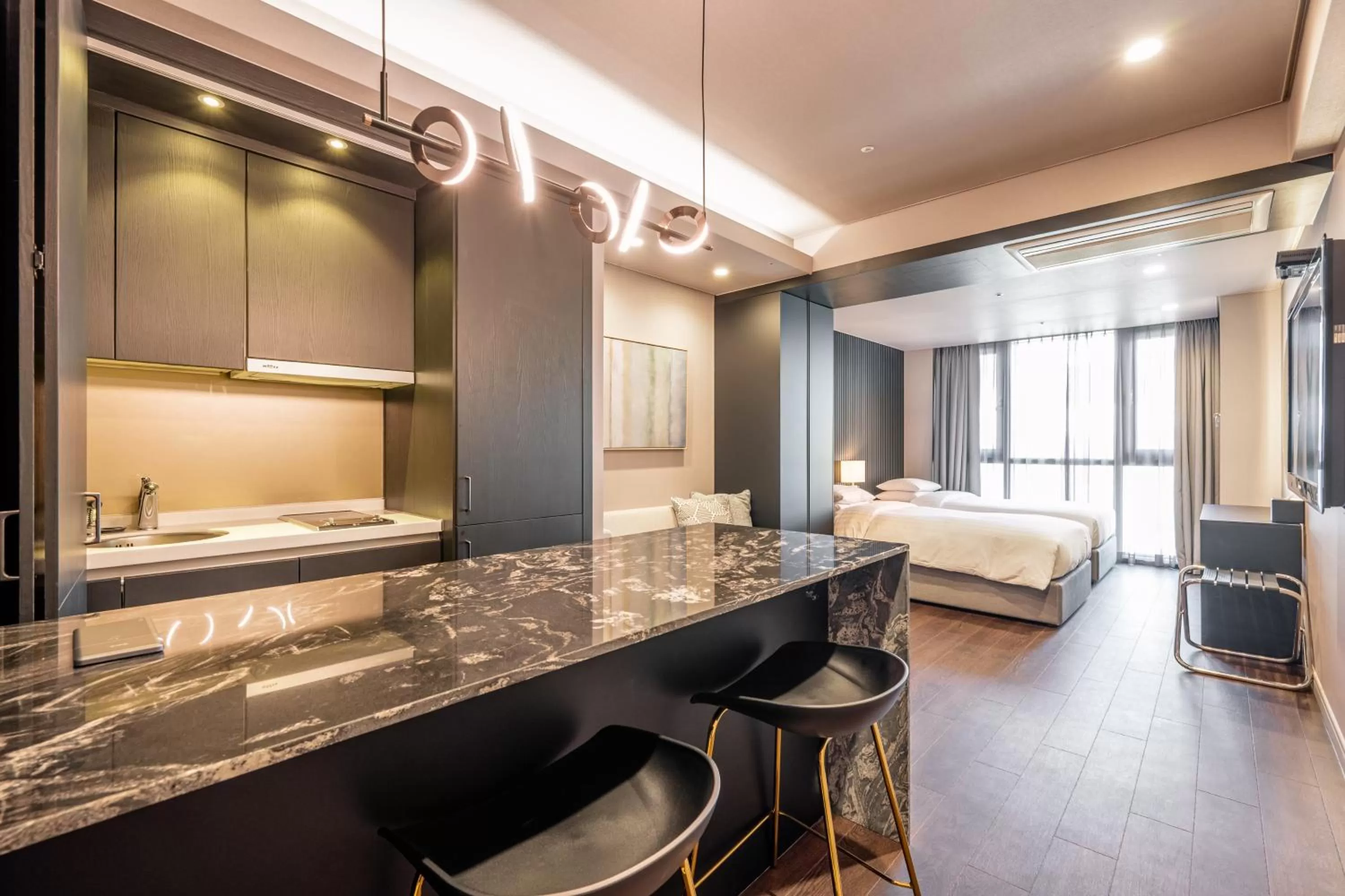 Bed in Haeundae Centum Hotel