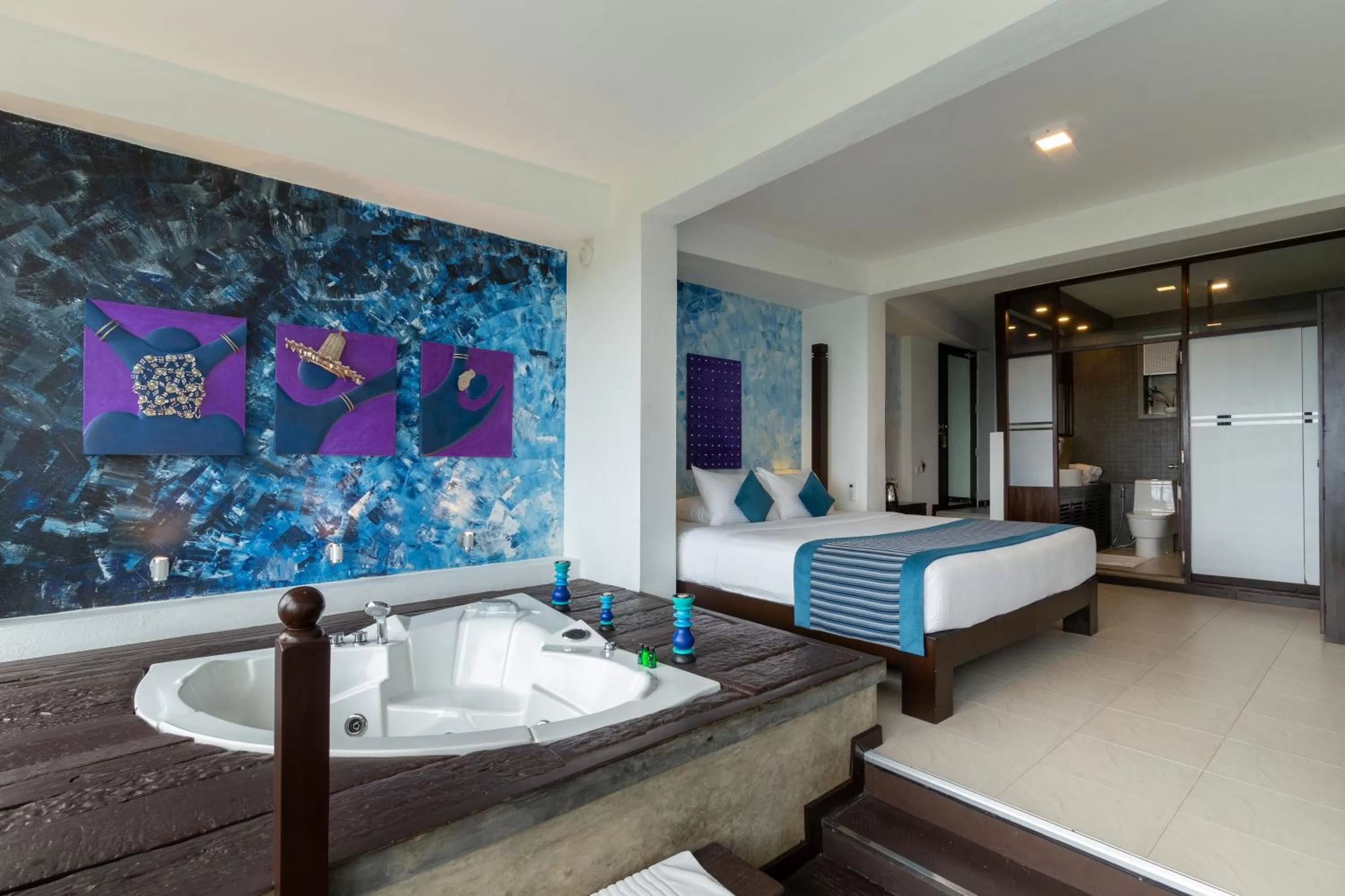 Bed in The Theva Residency