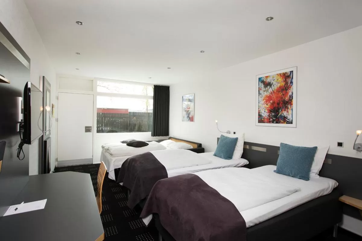 Bed in Hotel Hedegaarden