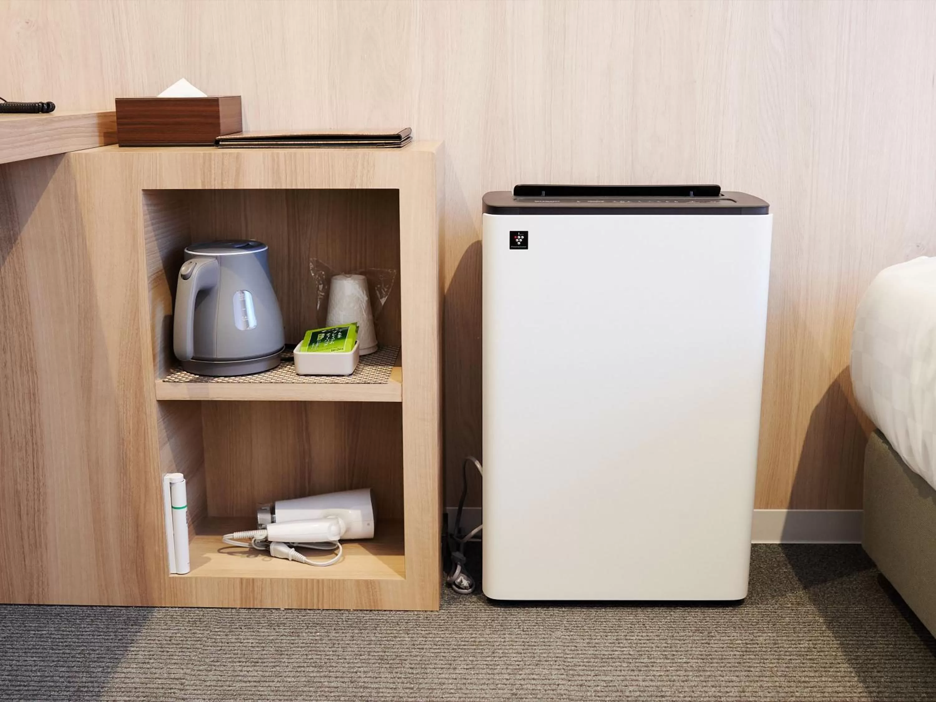 Decorative detail in Henn na Hotel Komatsu Ekimae