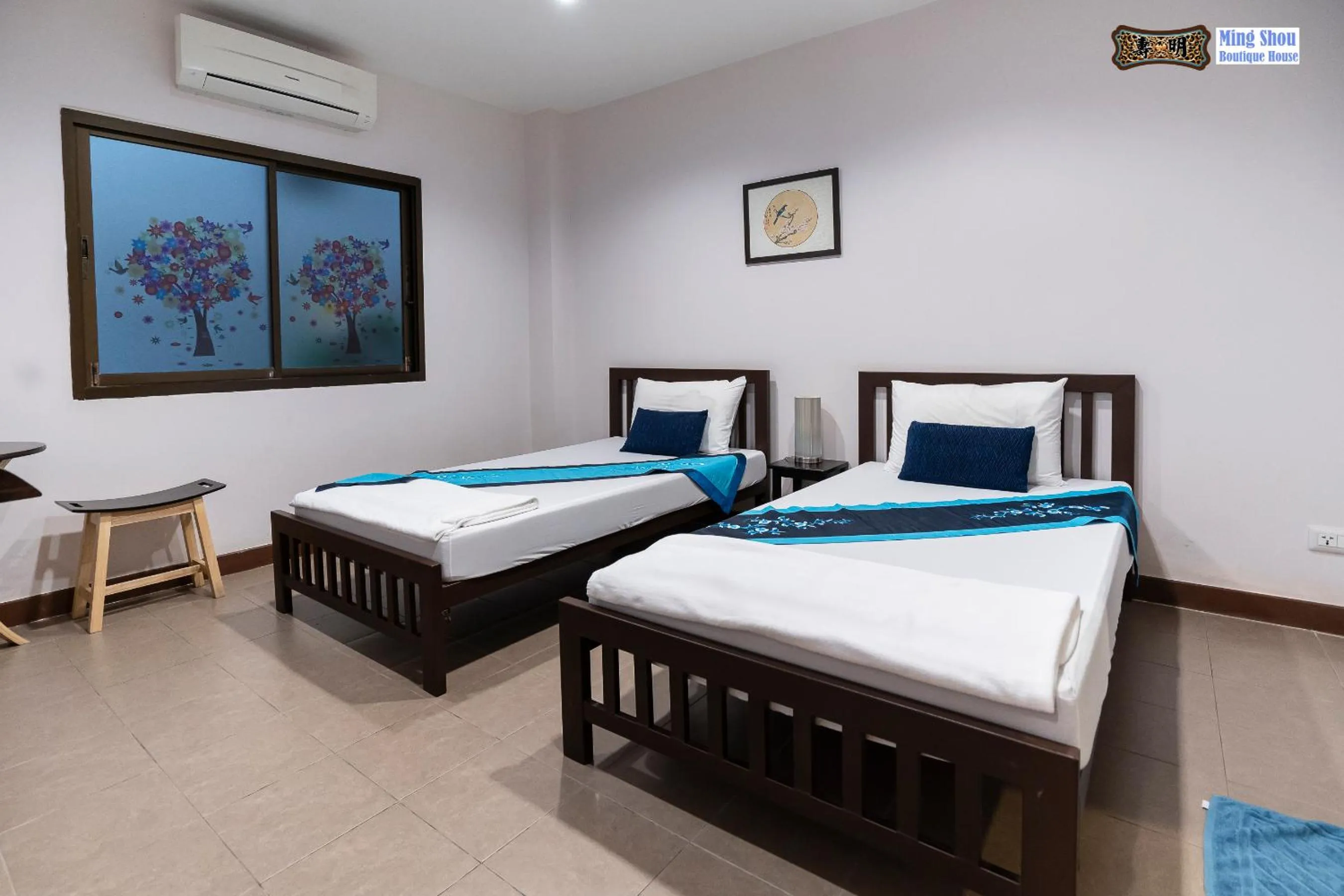 Bed in Ming Shou Boutique House