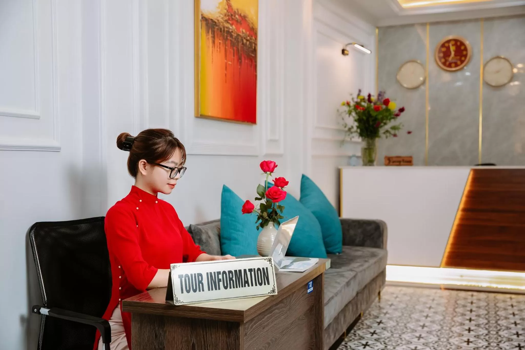 Lobby or reception in Hanoi Sisters Boutique Hotel & Spa & Travel