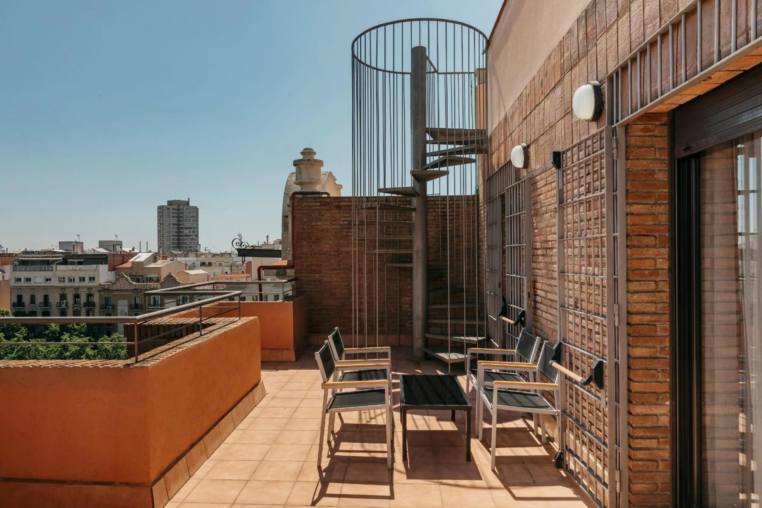 Balcony/Terrace in Barcelona Apartment Villarroel