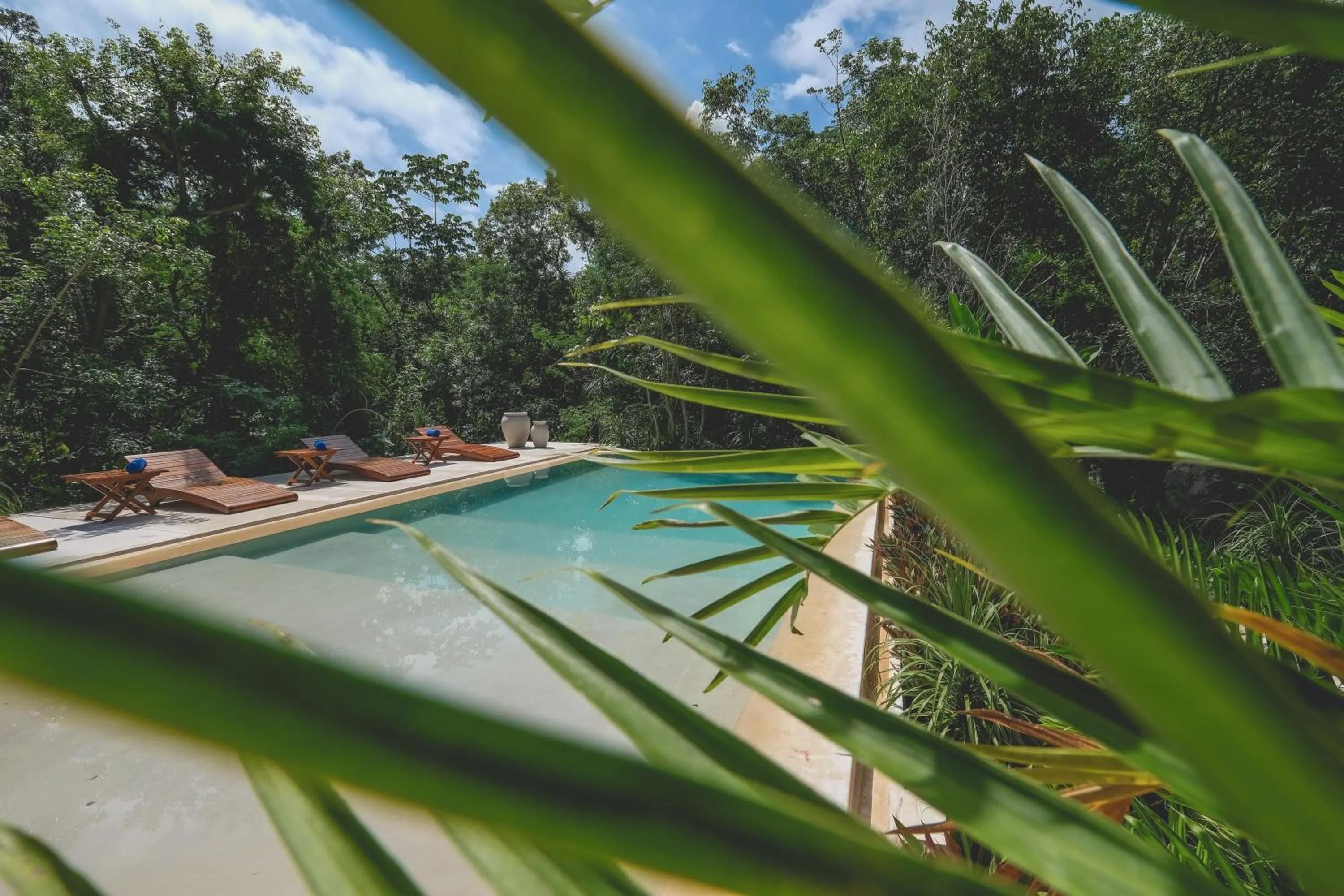 Pool view in Wakax Hacienda - Cenote & Boutique Hotel - Small Luxury Hotels of the World