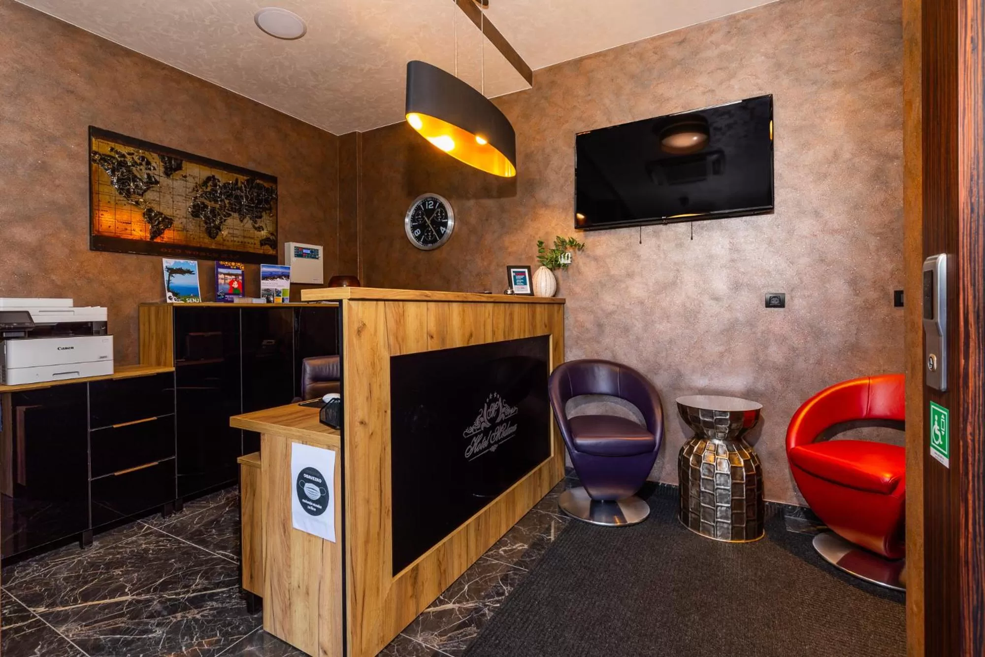 Lobby or reception in Hotel Meduza