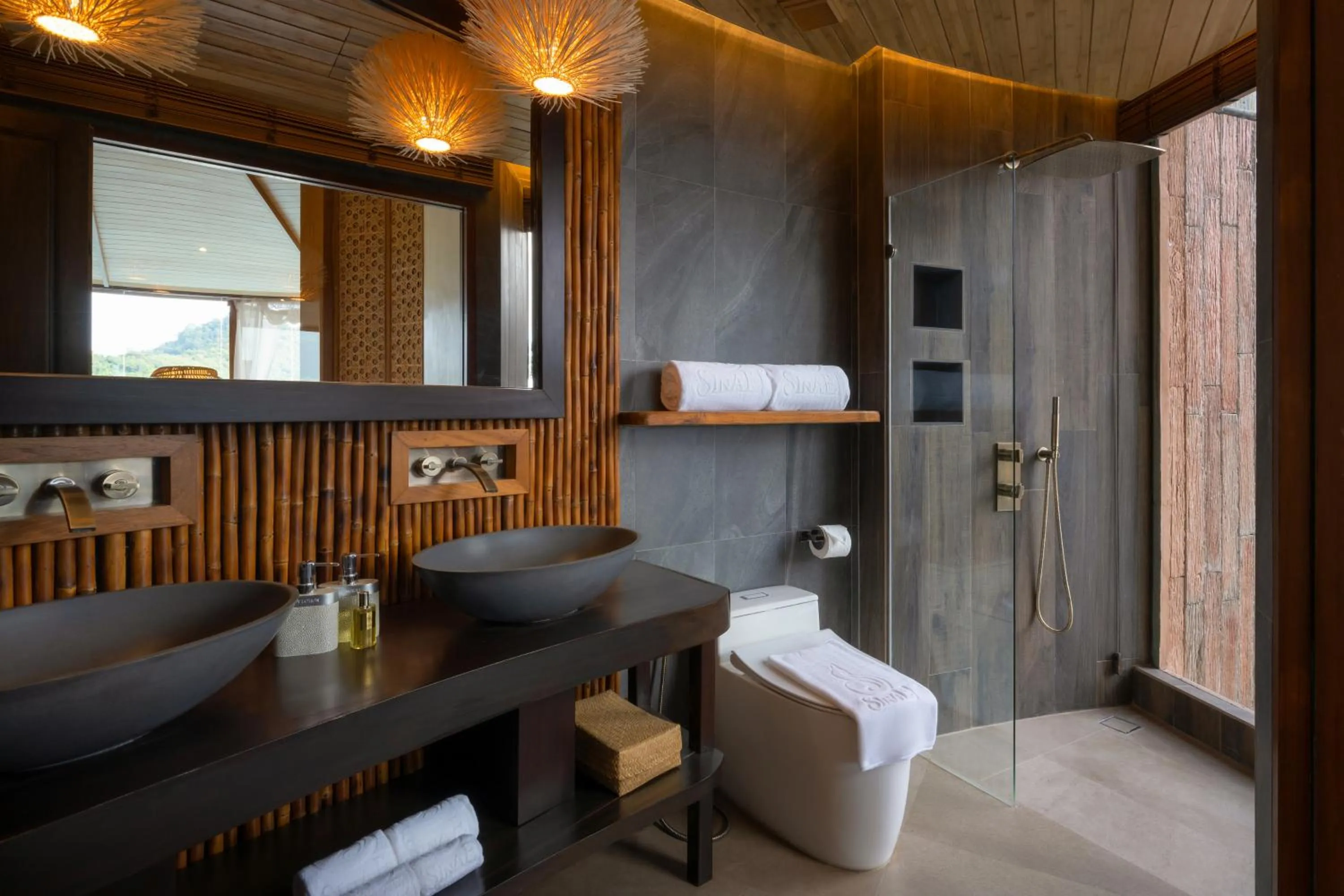 Bathroom in SINAE Phuket Luxury Hotel