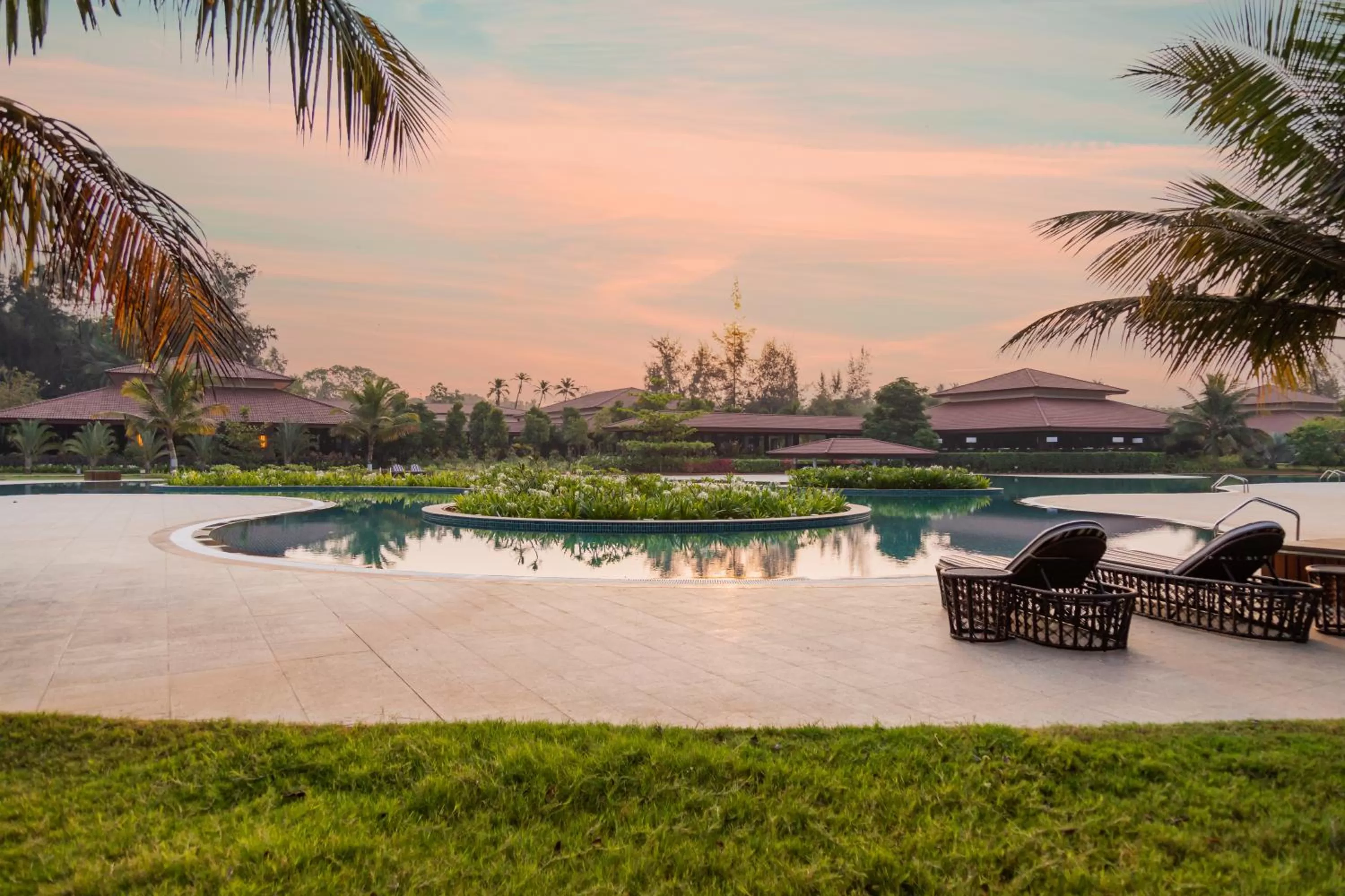 Pool view in Denissons Beach Resort, formerly Gamyam Retreat