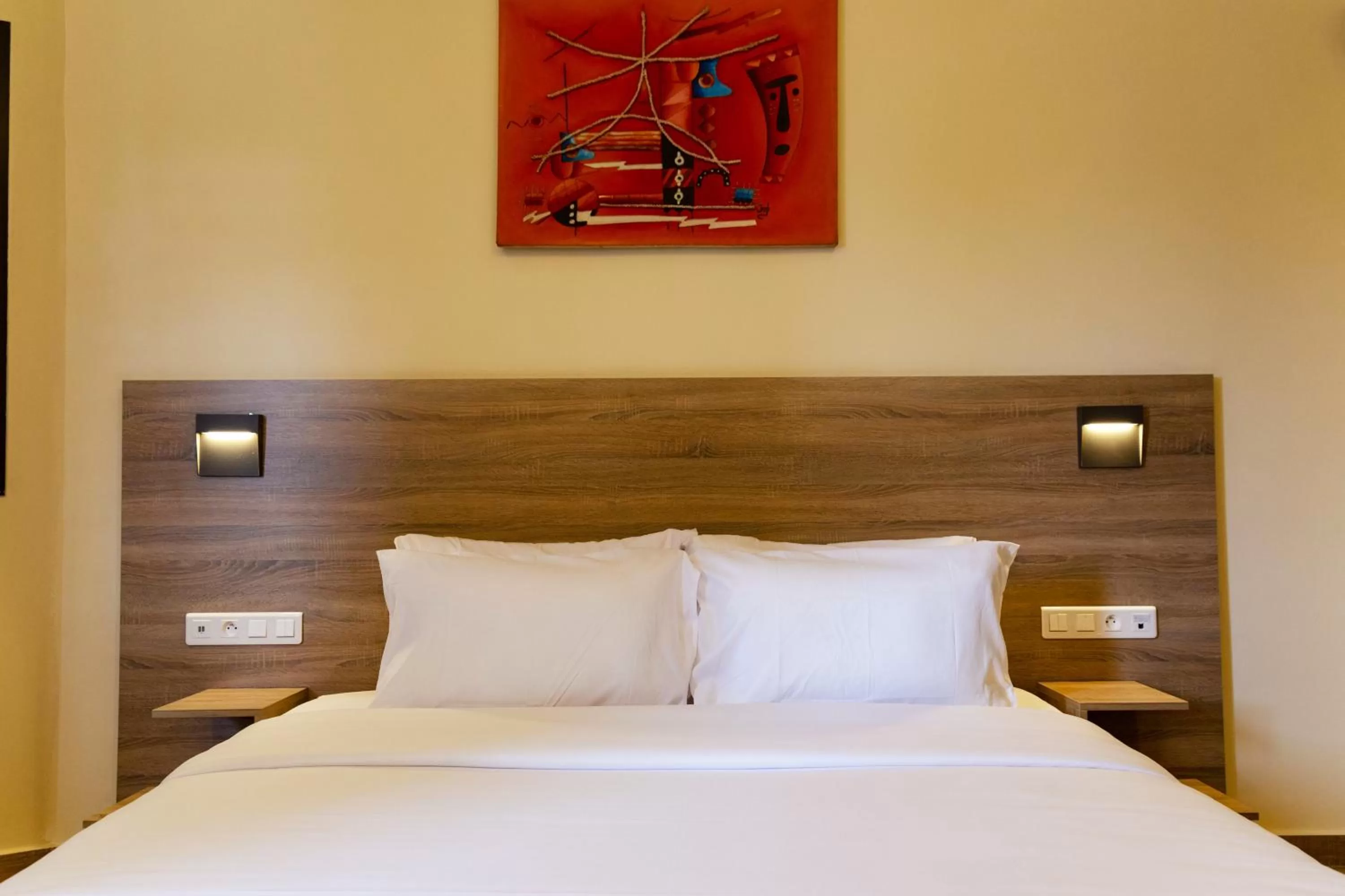 Bed in Silver Moon Hotel