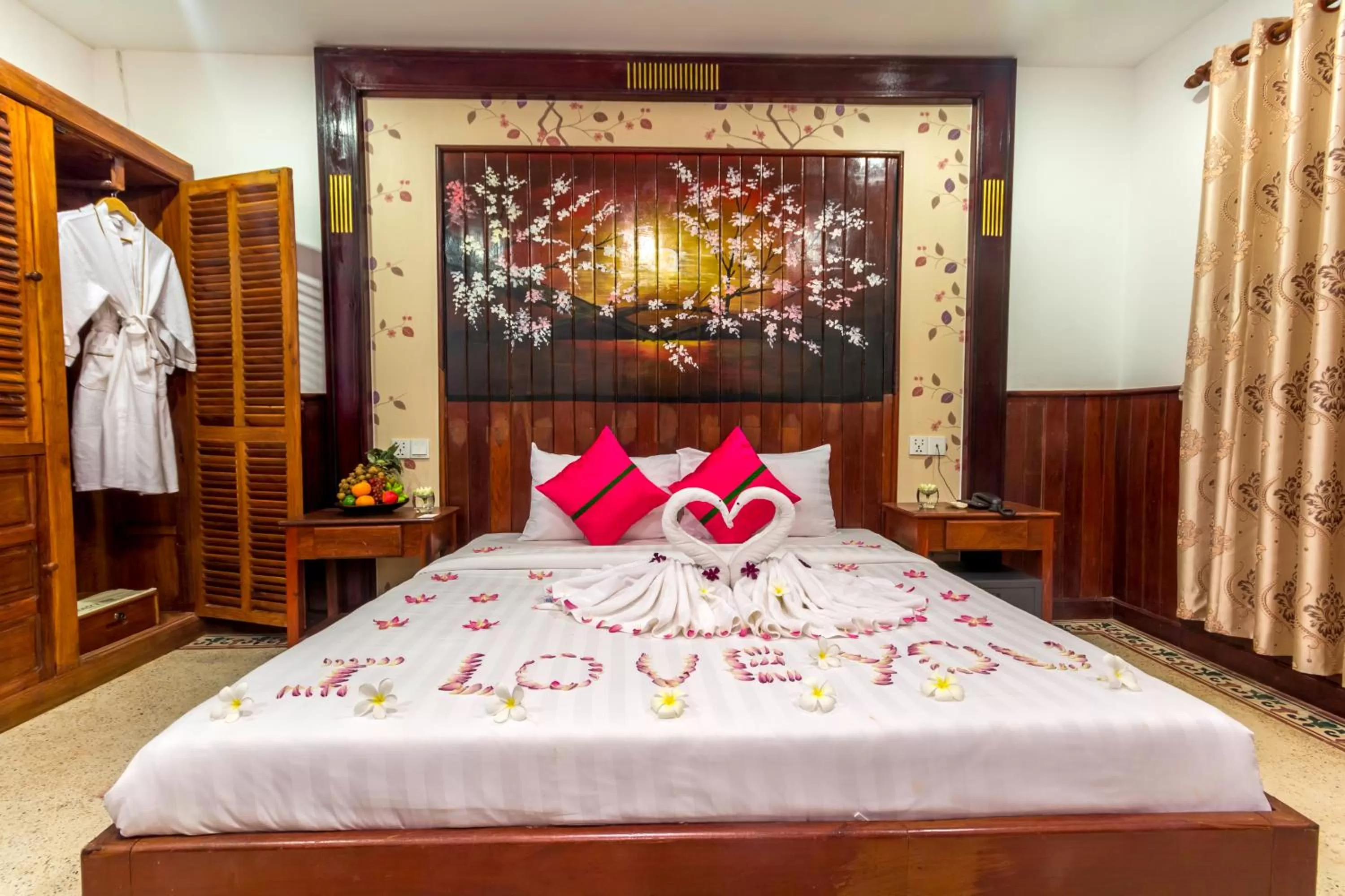 Bed in BayStone Resort