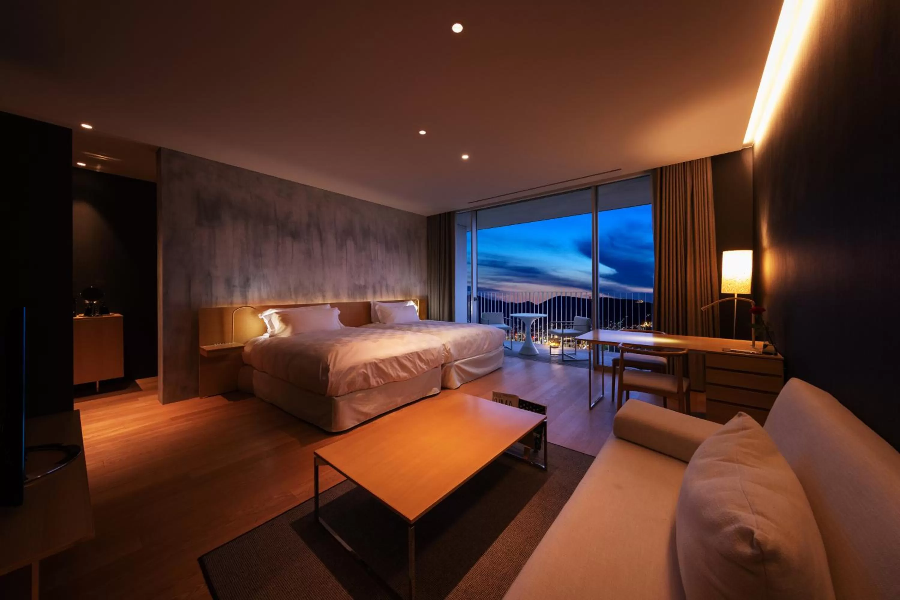 Living room, Bed in Garden Terrace Nagasaki Hotels & Resorts