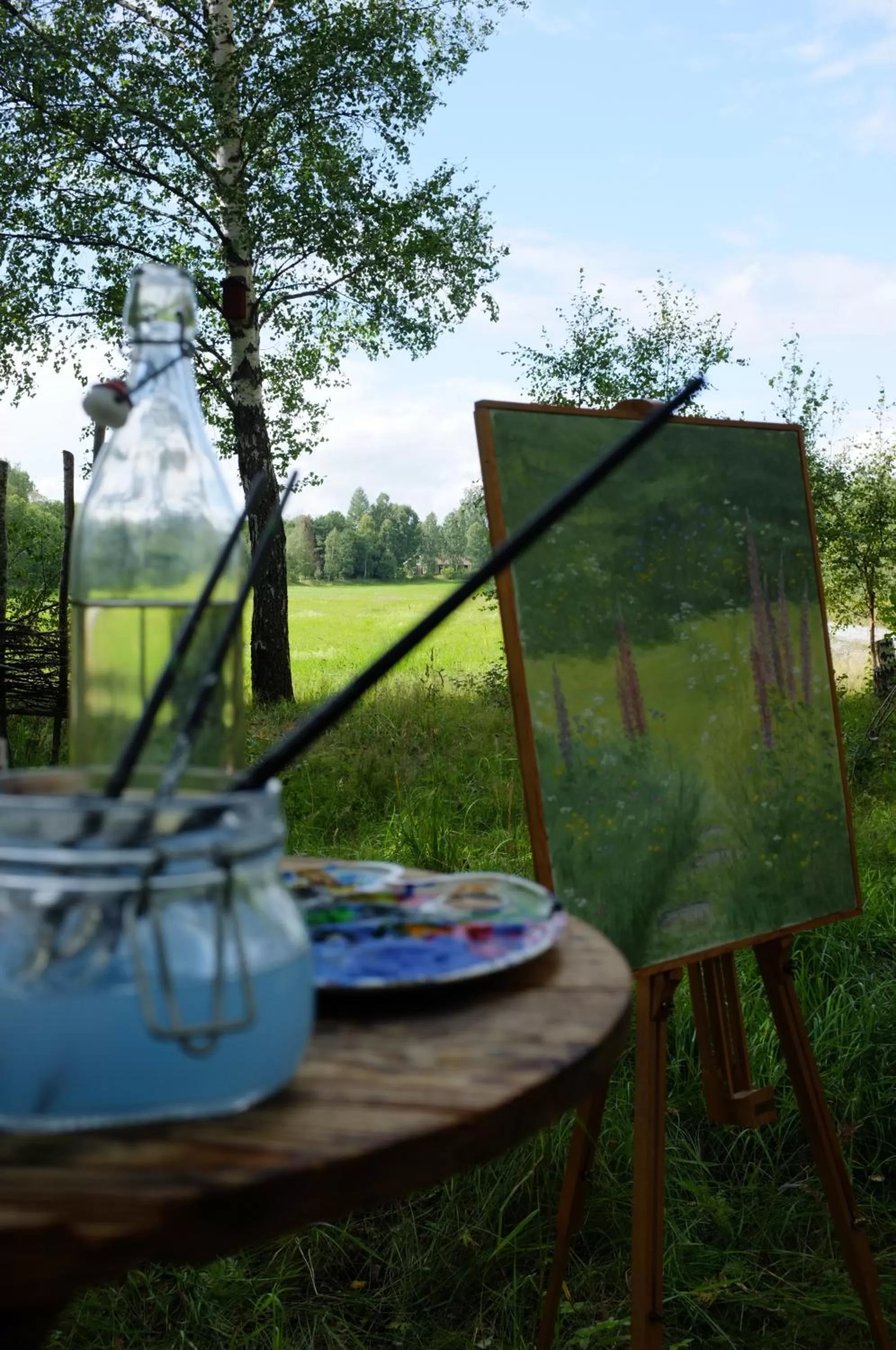 Natural landscape, Children's Play Area in Baggå Skola BnB & Café
