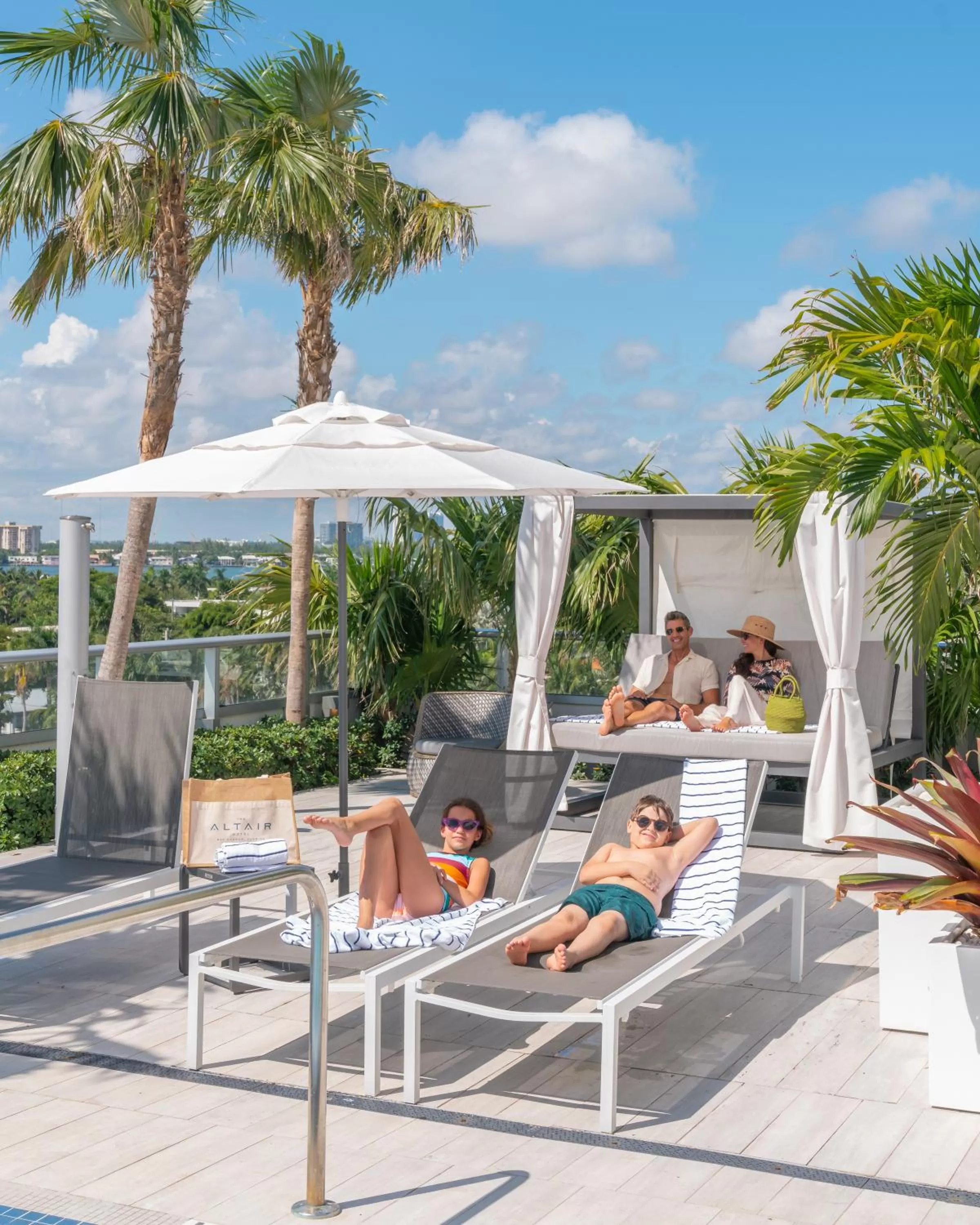 Pool view in The Altair Bay Harbor Hotel