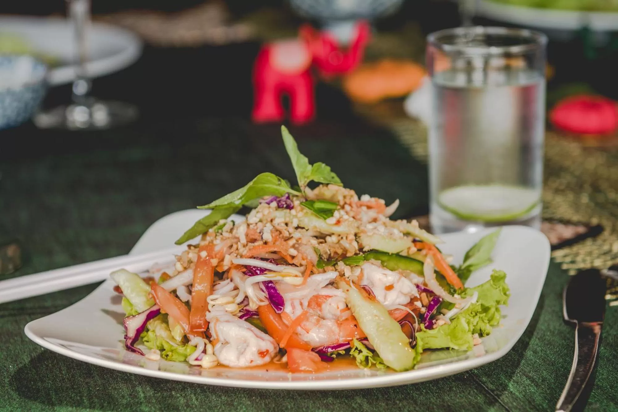 Food close-up in Terres Rouges Lodge